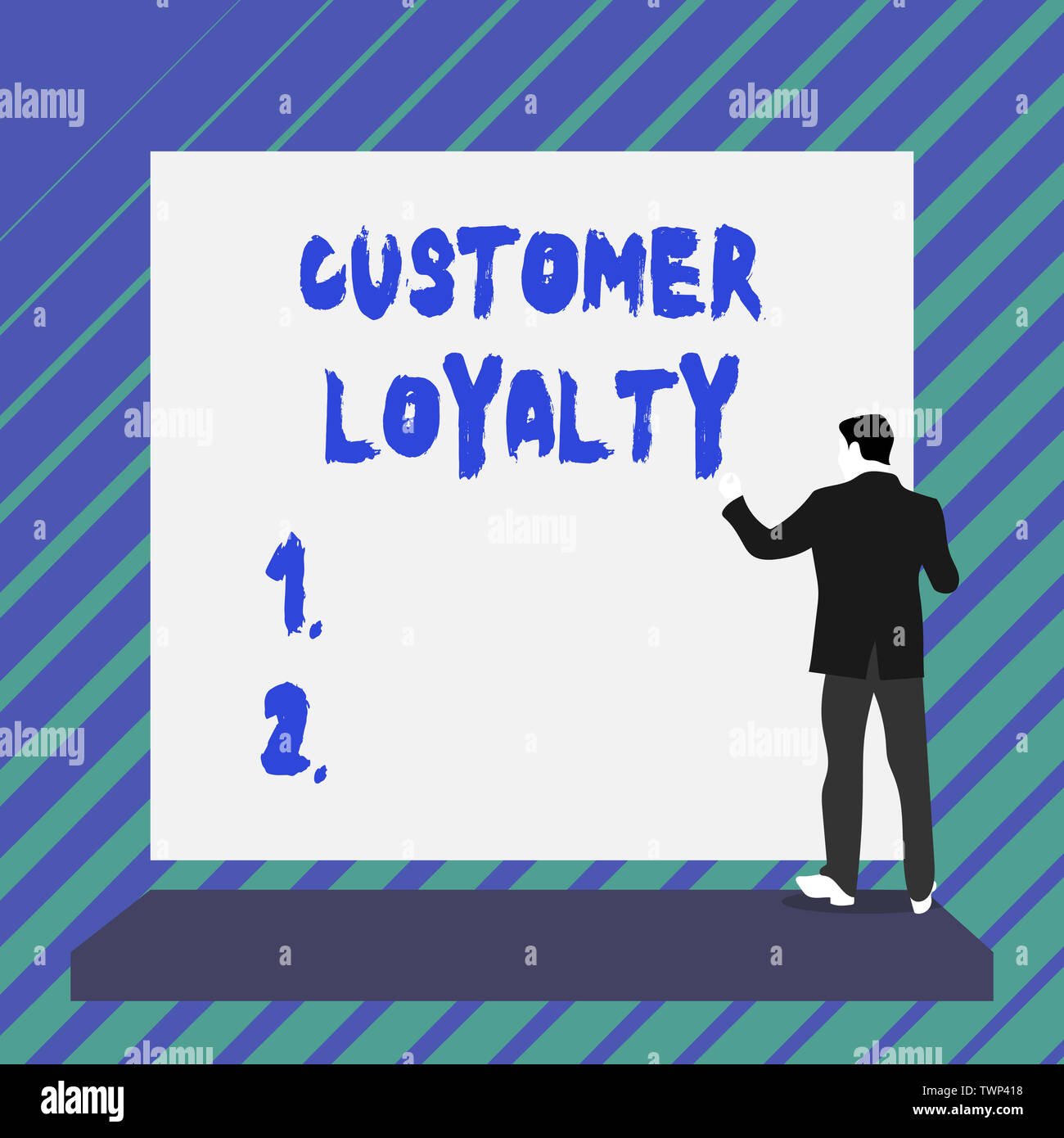 Writing note showing Customer Loyalty. Business concept for result of ...