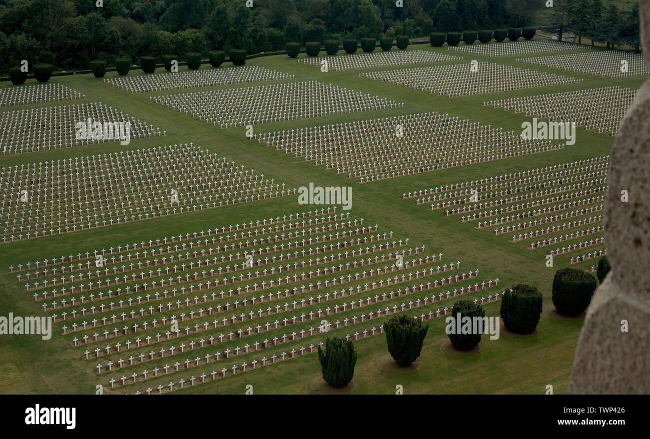 Douaumont Cemetery Verdun France Stock Photo