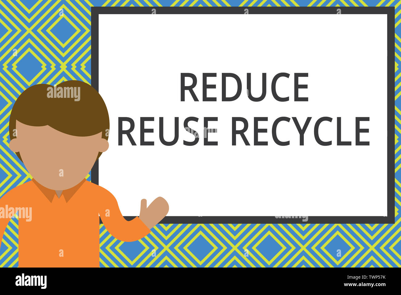Conceptual hand writing showing Reduce Reuse Recycle. Concept meaning ...