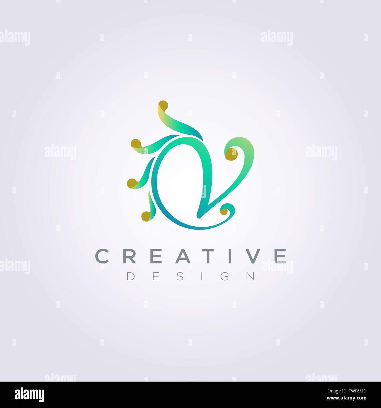Letter V Decoration Vector Illustration Design Clipart Symbol Logo ...