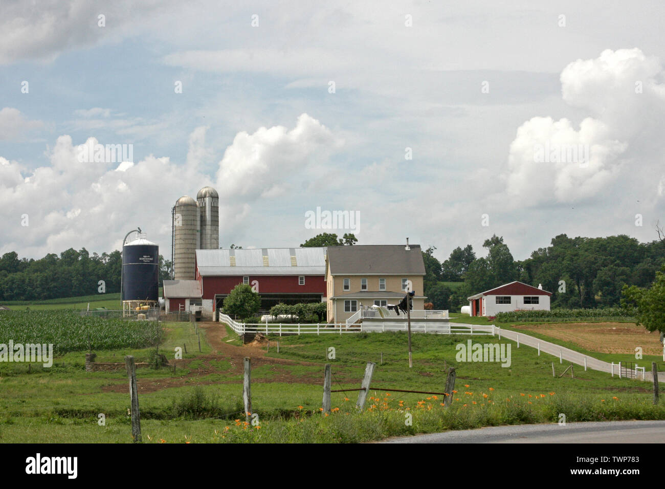 Farm in Lancaster County, PA, USA Stock Photo Alamy
