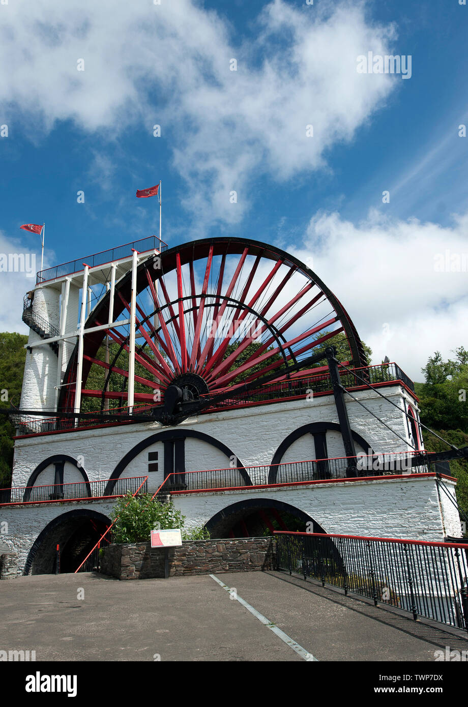 The Laxey Wheel, Isle of Man, British Isles Stock Photo