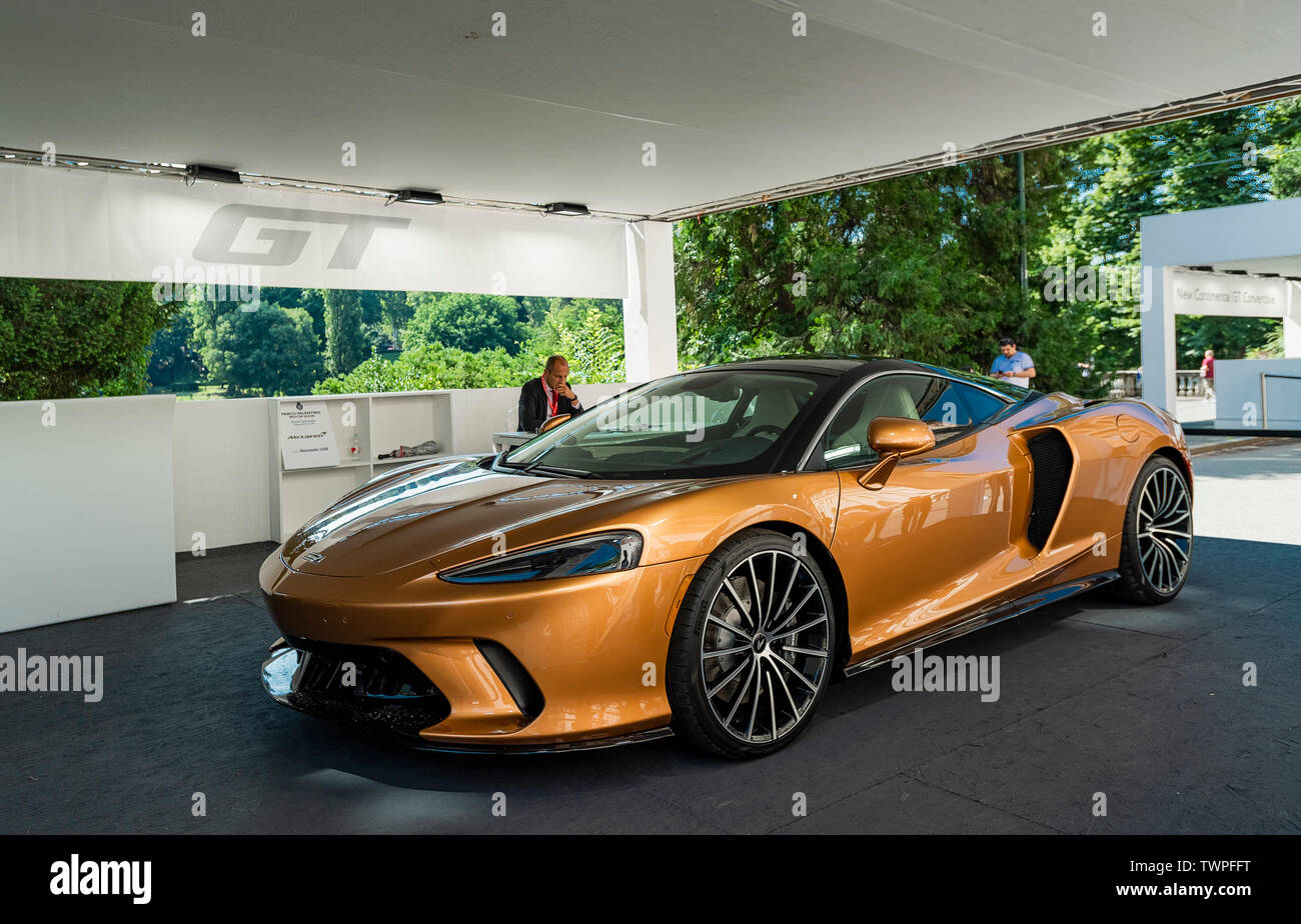 Turin, Piedmont, Italy. 22nd June 2019. Italy Piedmont Turin Valentino park Auto Show 2019 - Mc Laren GT Credit: Realy Easy Star/Alamy Live News Credit: Realy Easy Star/Alamy Live News Stock Photo