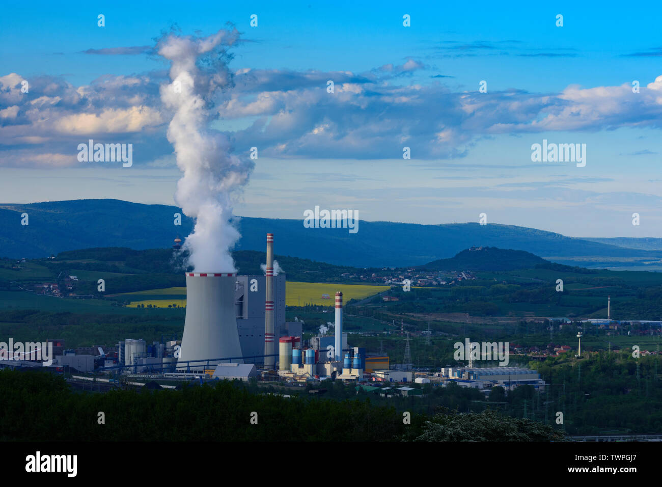 Ledvice (Ladowitz): Ledvice power station in , Ustecky, Aussiger Region,  Usti nad Labem Region, Czech Stock Photo - Alamy