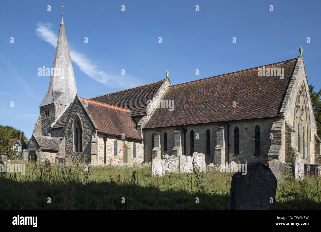 parish church in the village of fletching east sussex Stock Photo