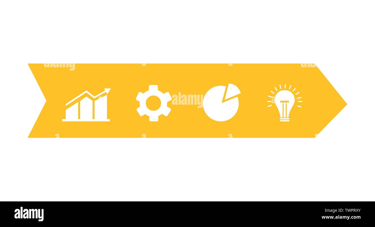 arrow infographic with business icons vector illustration design Stock ...