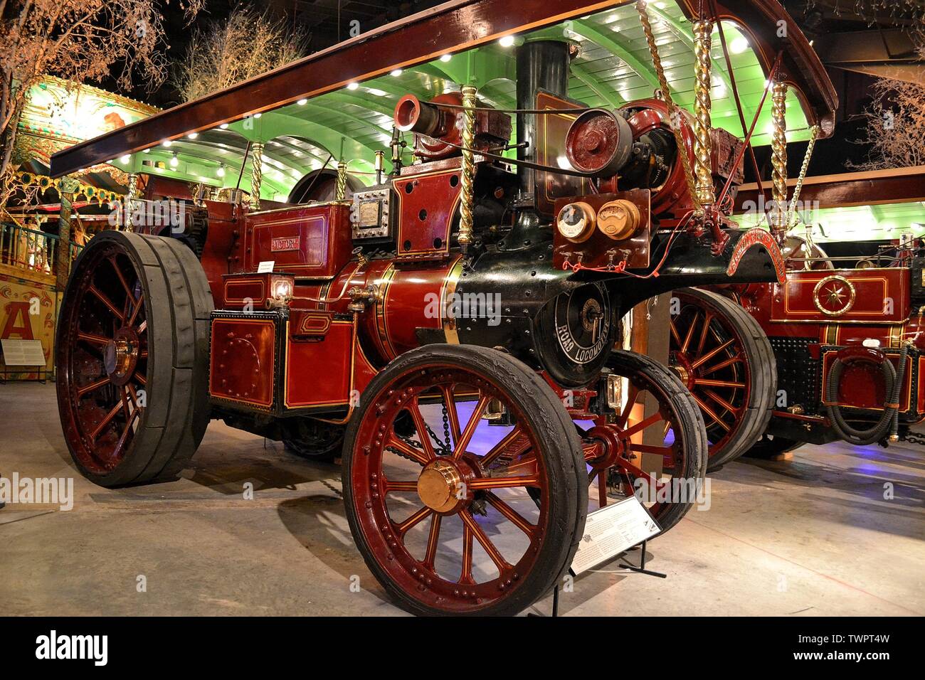 Victory Showman's Engine at The Thursford Collection, Thursford, Fakenham, Norfolk, UK Stock Photo