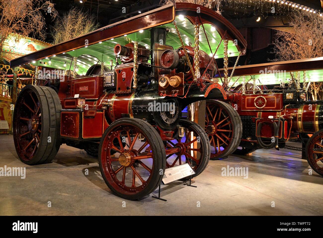 Victory Showman's Engine at The Thursford Collection, Thursford, Fakenham, Norfolk, UK Stock Photo