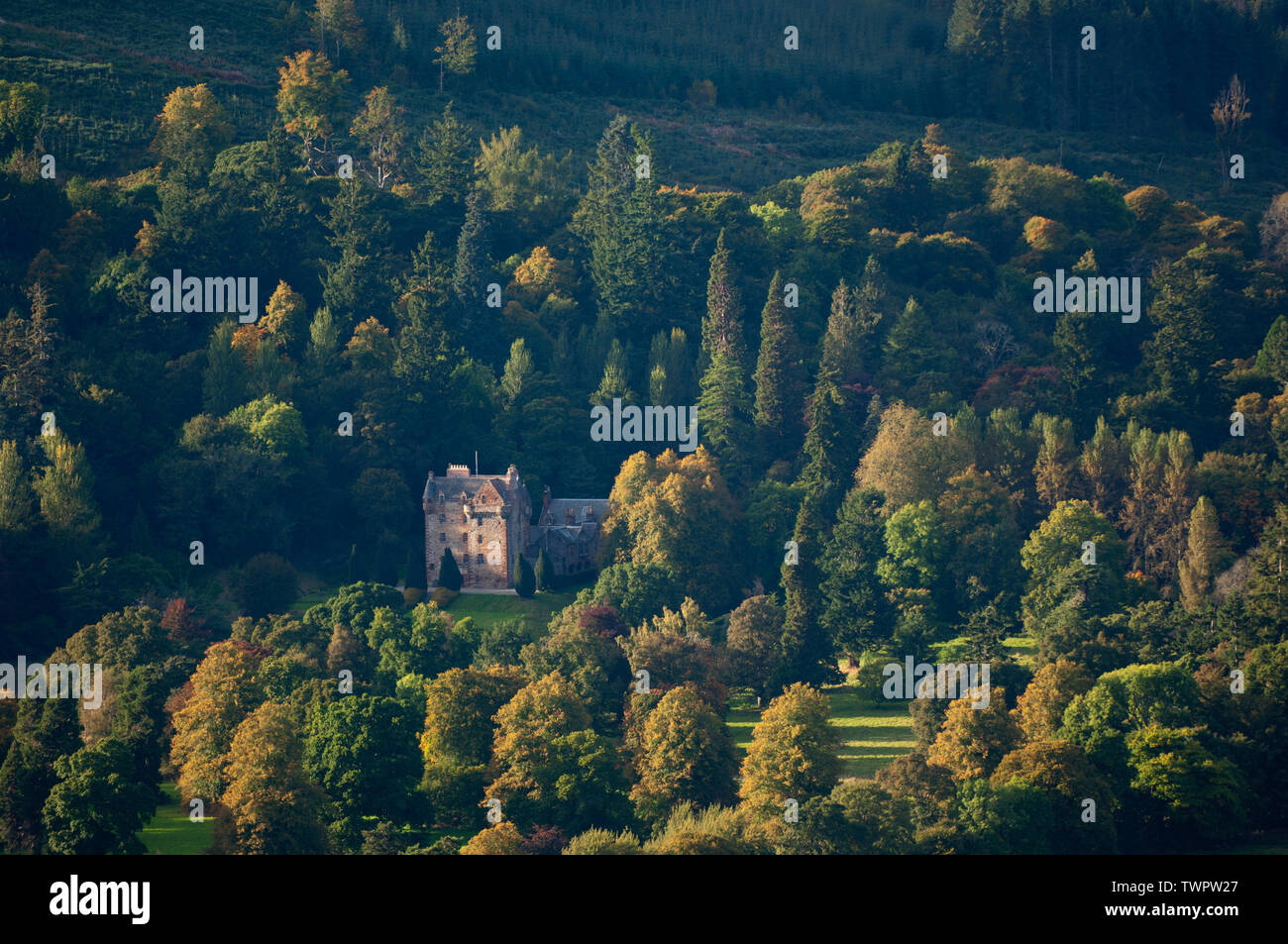 Castle Leod - Strathpeffer, Ross-shire, Scotland. Stock Photo