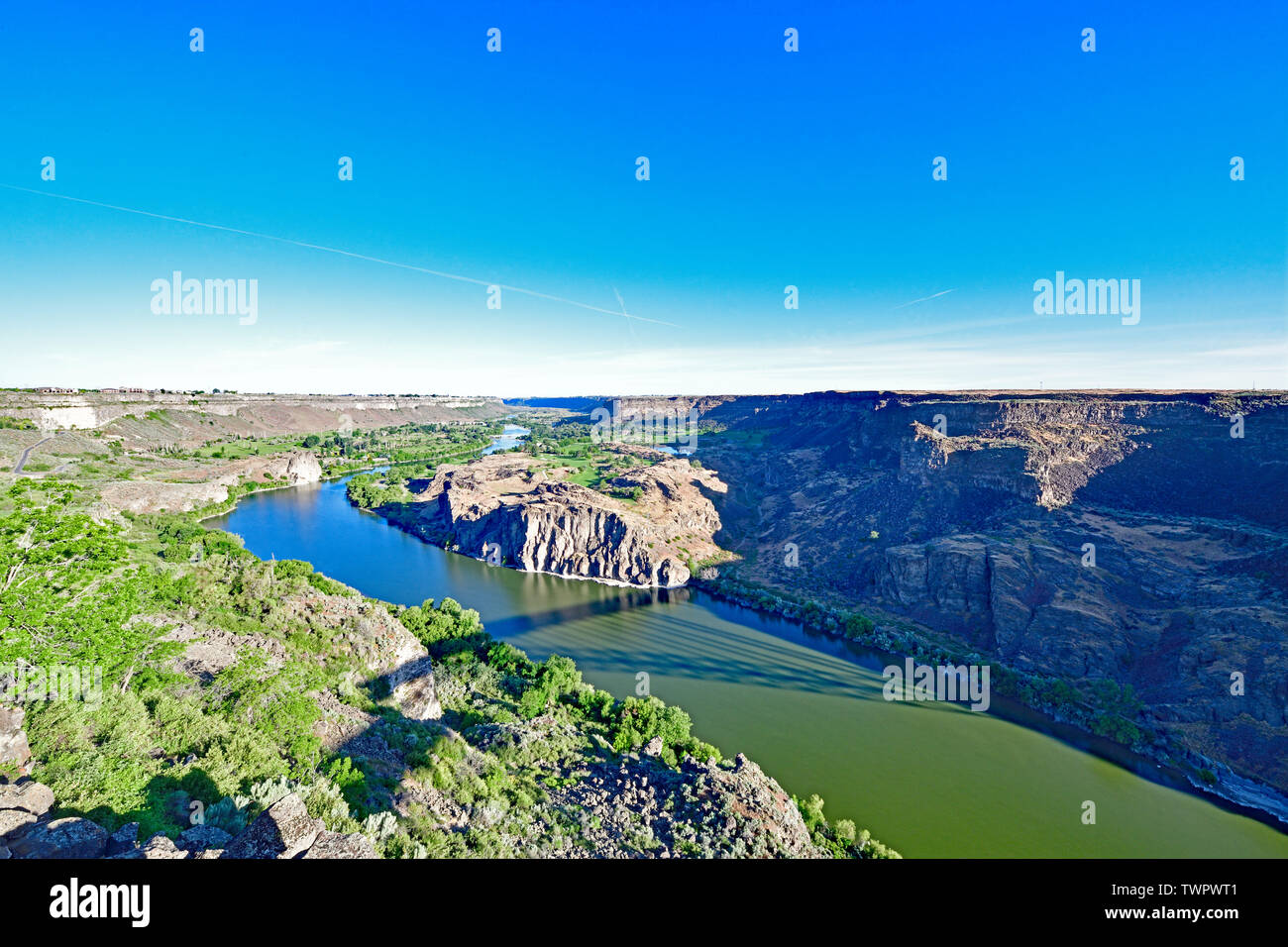 The Snake River at Twin Fall Stock Photo