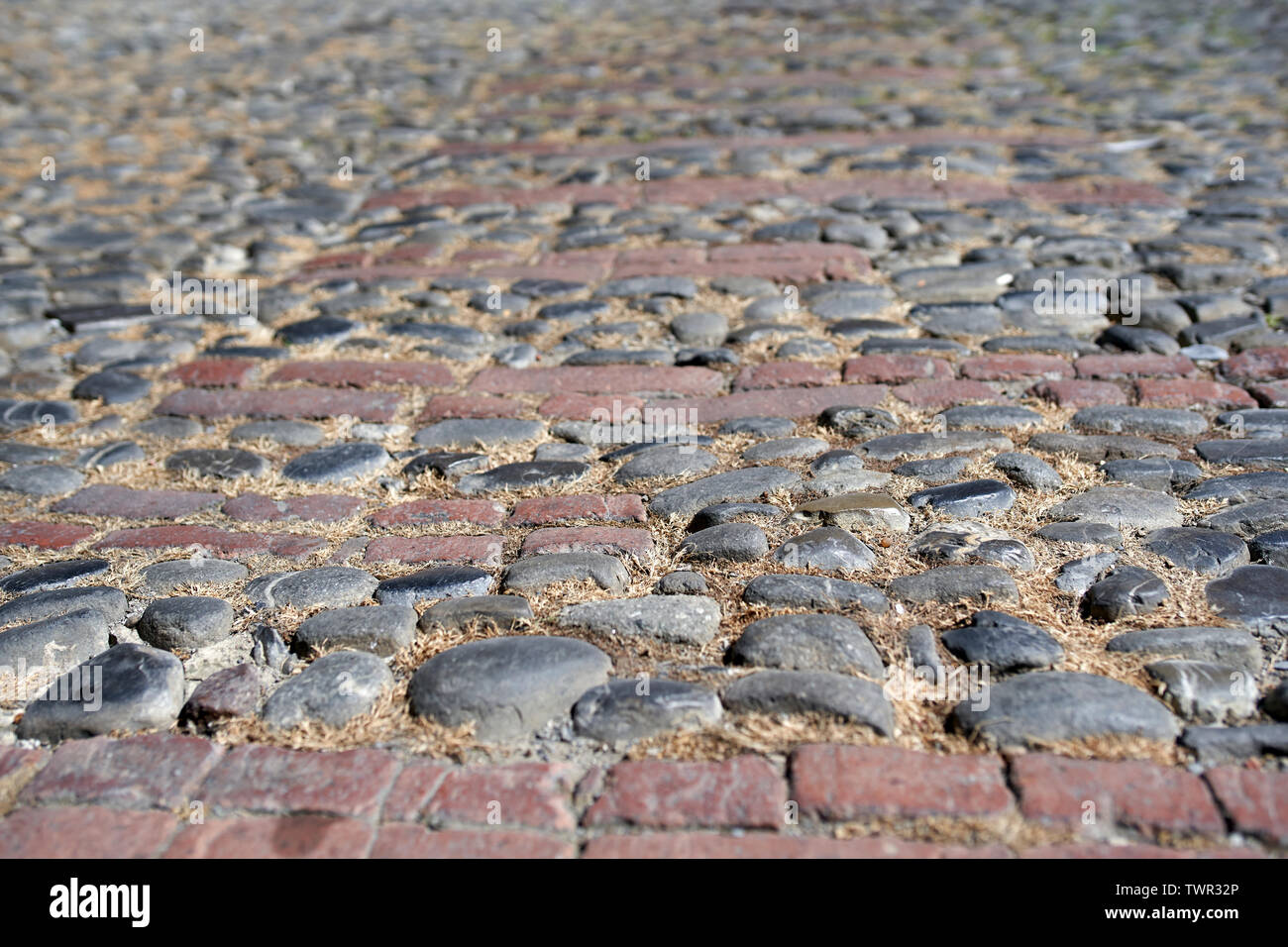 A street paved in stone Stock Photo