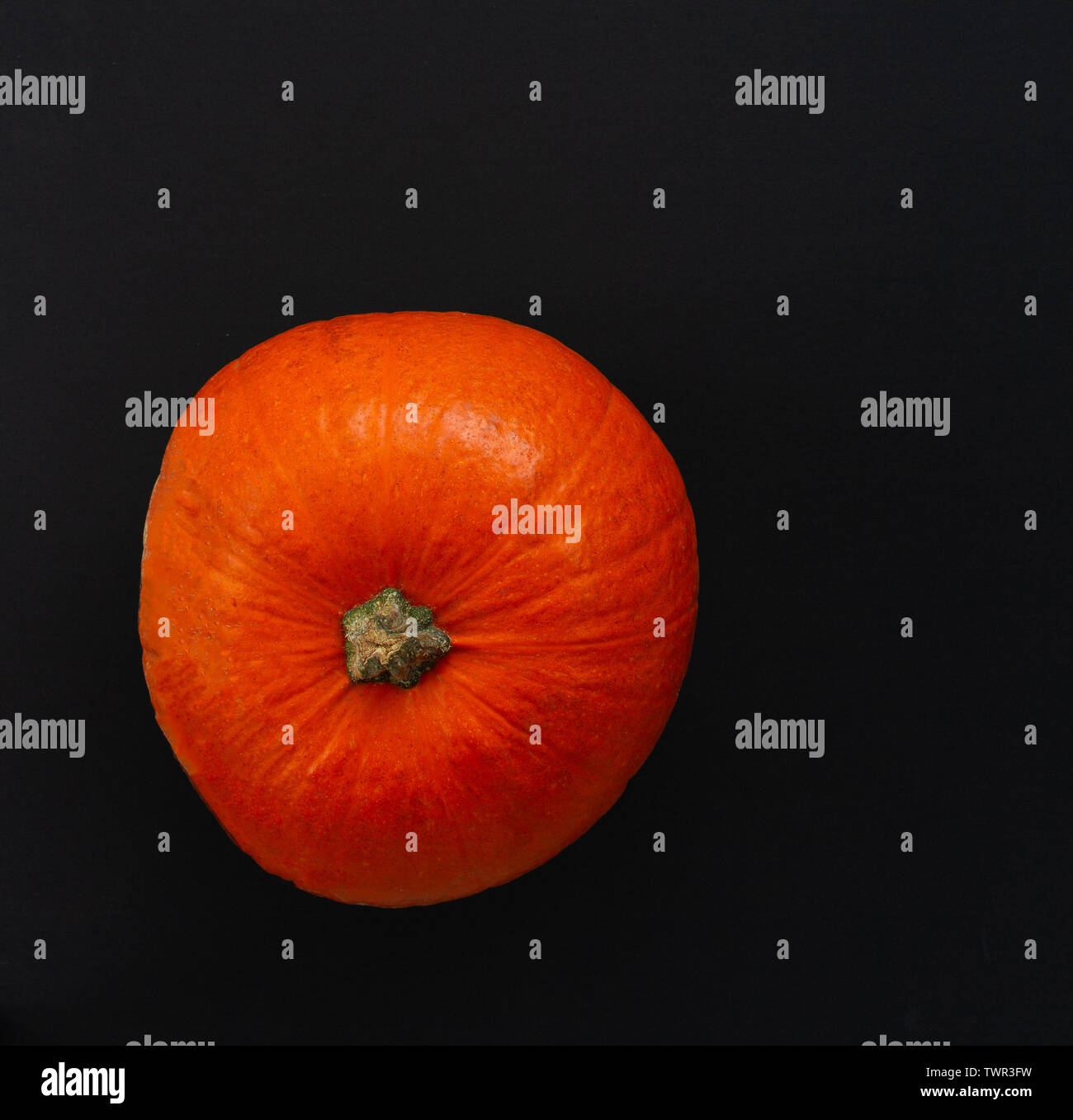 Pumpkin isolated on a black background Stock Photo - Alamy