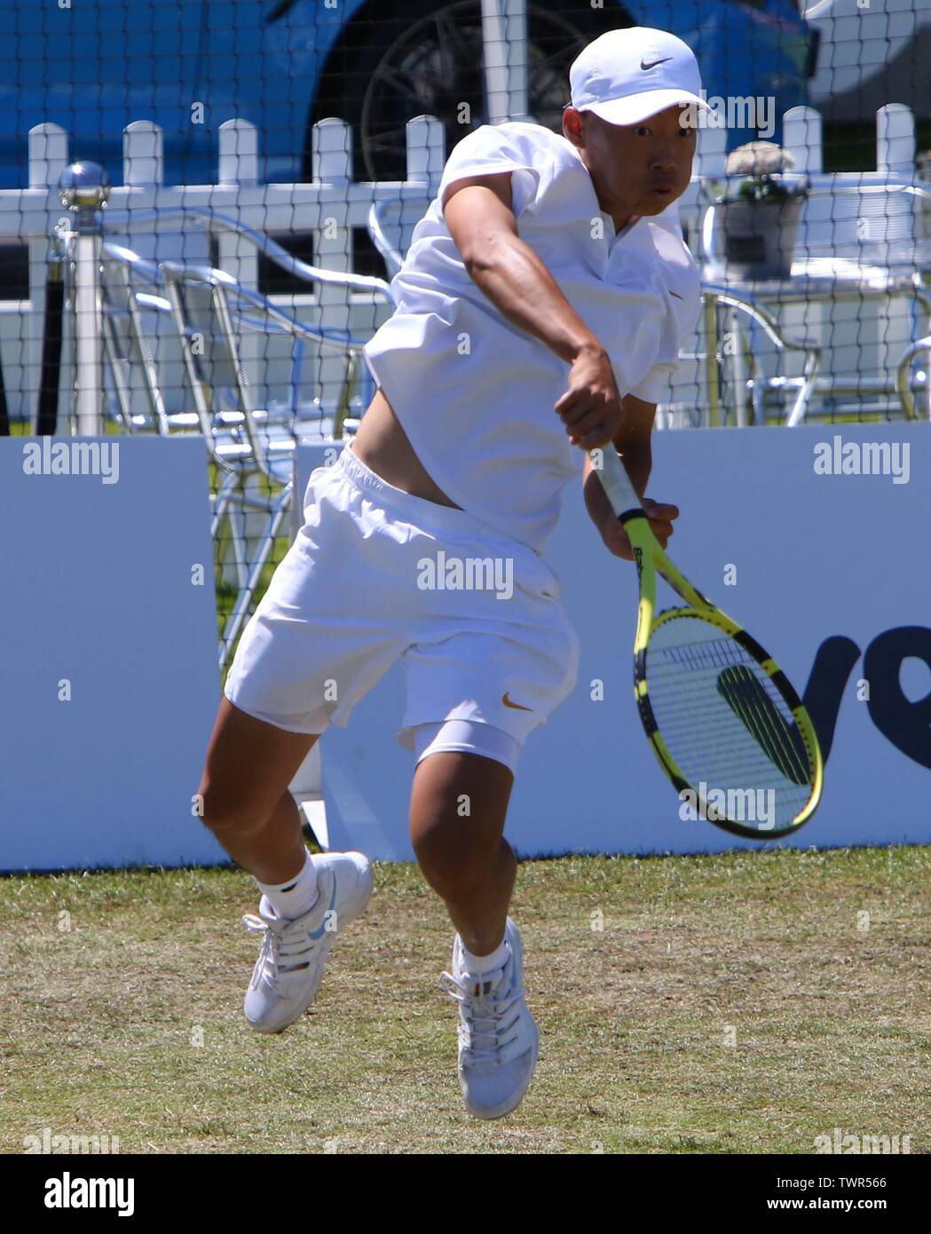 Liverpool Tennis Tournament with Mansour Bahrami credit Ian Fairbrother