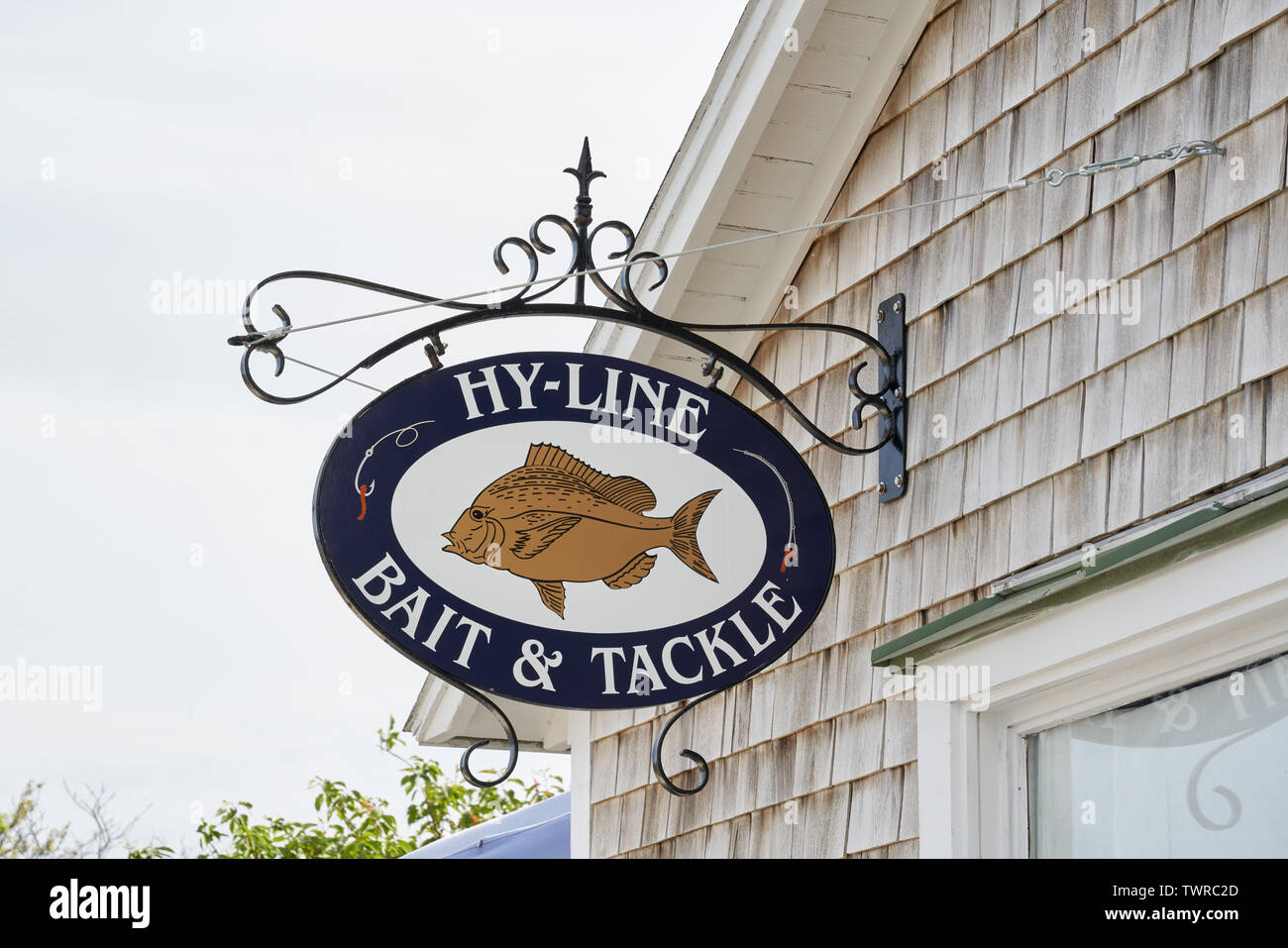Hyannis, MA - June 10, 2019: Hy-Line Bait & Tackle is a shop selling all  kinds of fishing supplies and accessories located at the harbor Stock Photo  - Alamy