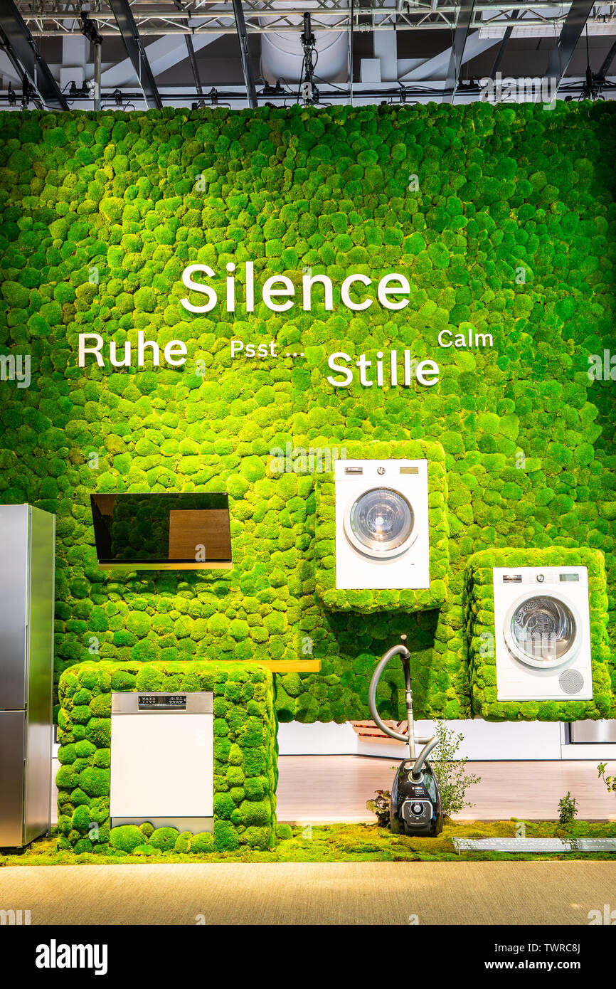 Berlin, Germany, Aug 2018 green Silence Calm ecofriendly Bosch