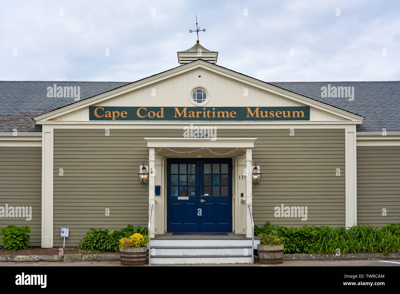 Hyannis, MA - June 10, 2019: Cape Cod Maritime Museum is focused on the maritime culture of the area. Stock Photo