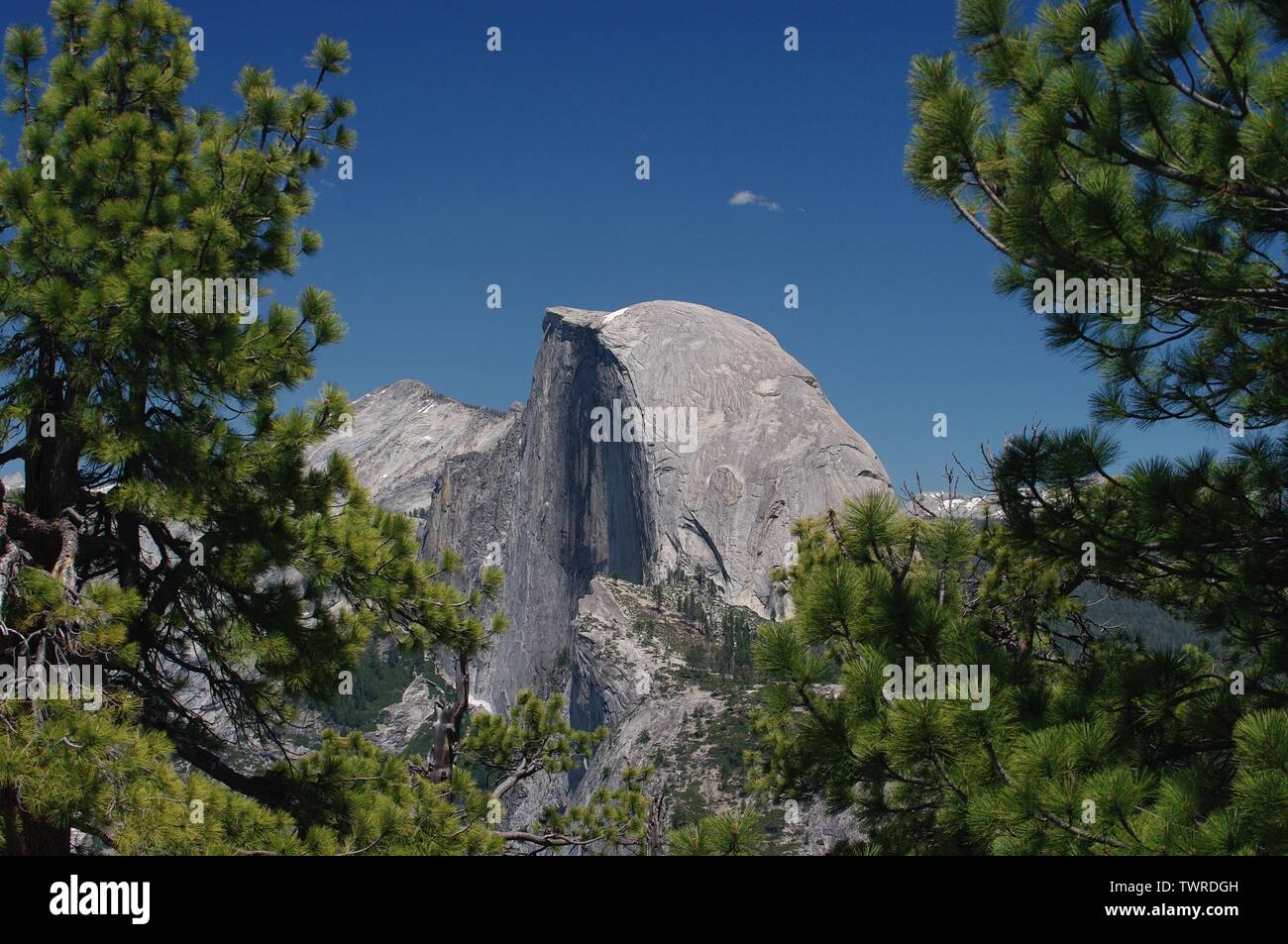 Half Dome Yosemite Park Stock Photo