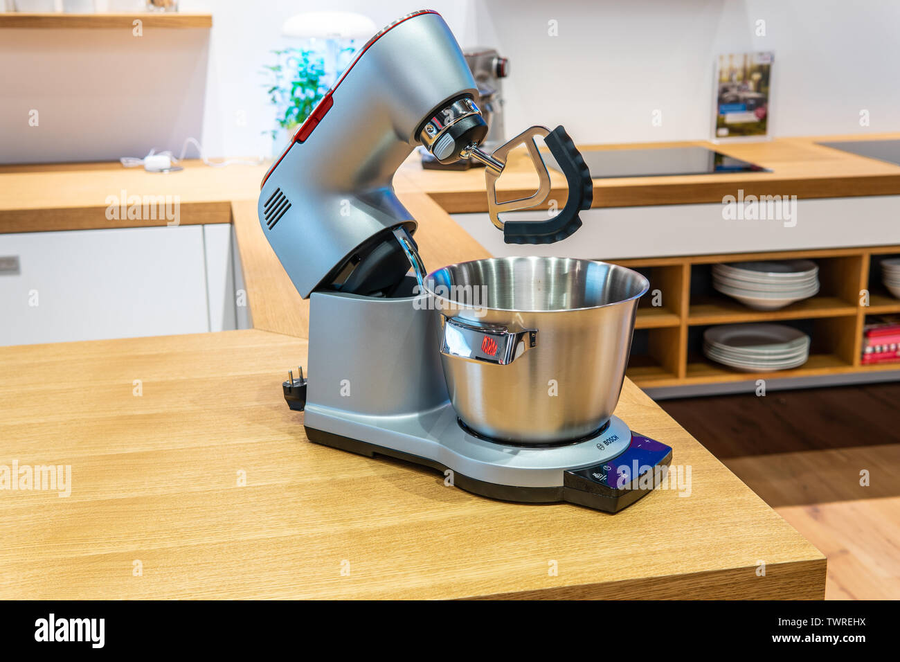 Berlin, Germany, August 29, 2018, Bosch OptiMUM Food Processor Kitchen machine, Robert Bosch