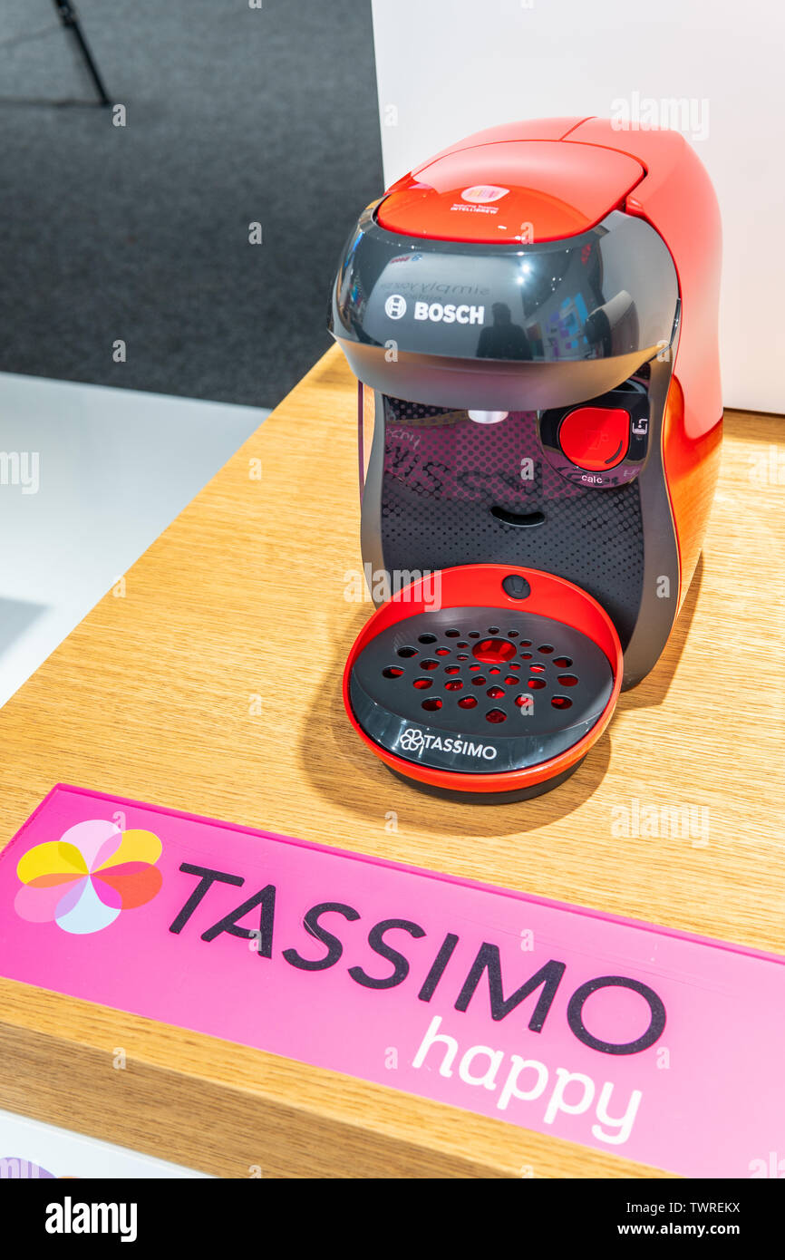 Berlin Germany August 29 2018 New Bosch Tassimo Coffee
