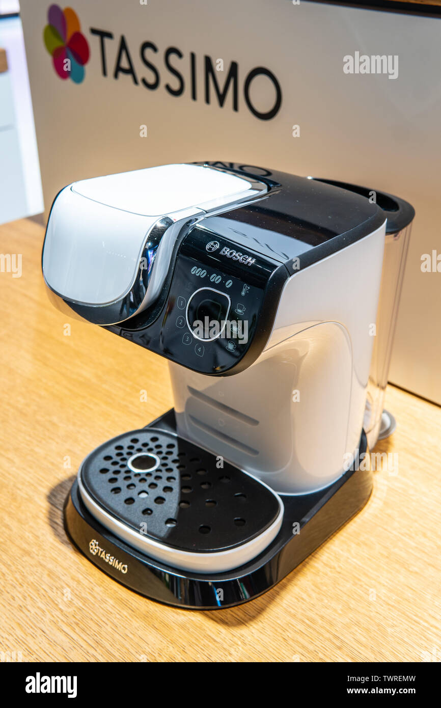 Berlin Germany August 29 2018 New Bosch Tassimo Coffee