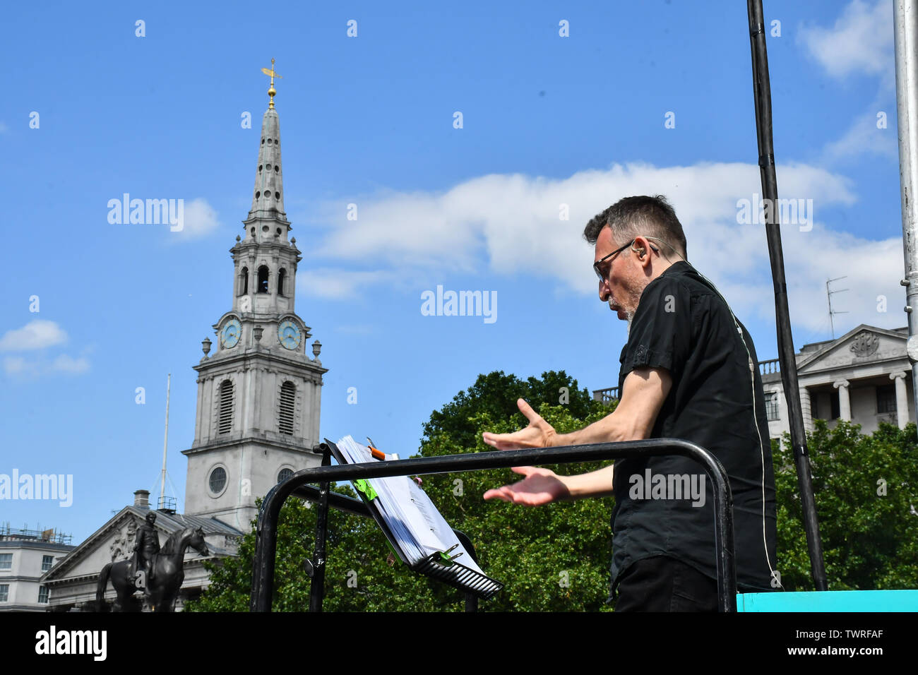 Sign Language Interpreters at West End Live 2019 in Trafalgar Square