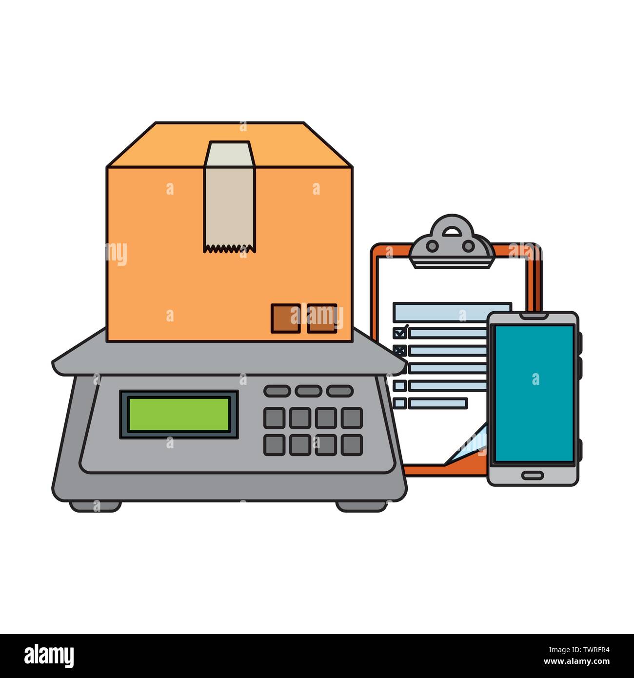 Parcel checklist Stock Vector Images - Alamy
