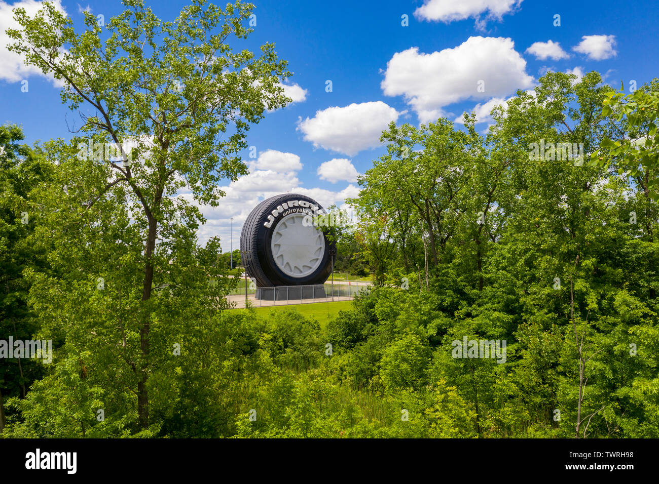 Allen Park, Michigan The giant Uniroyal tire, on the outskirts of