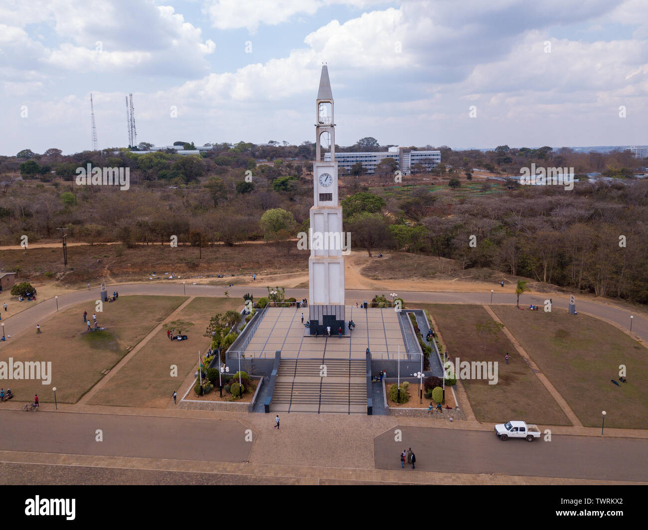 Kamuzu Hastings Dr Banda's monument in Lilongwe, Malawi Stock Photo