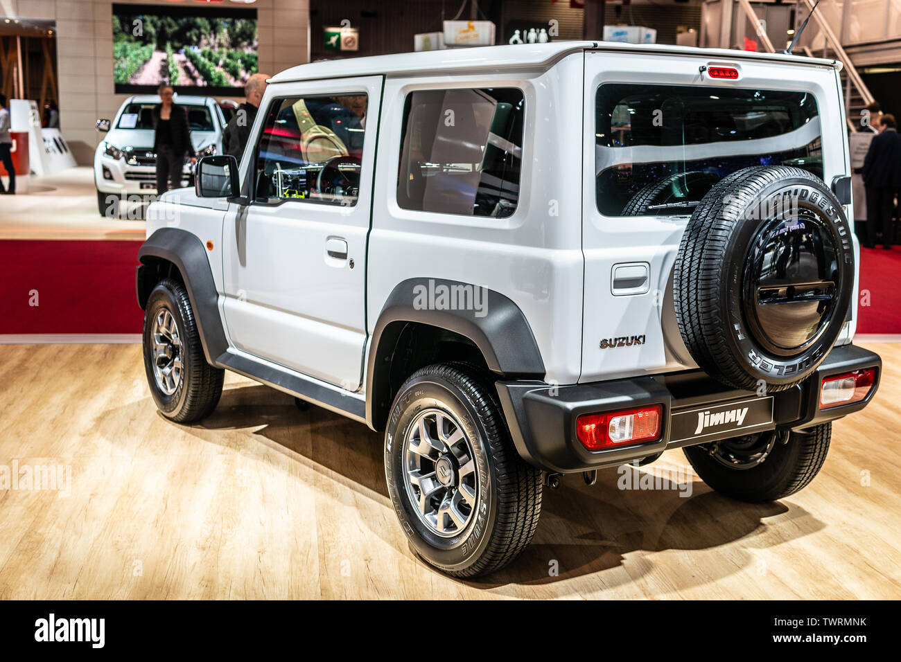 Paris, France, October 02, 2018: all new Suzuki Jimny 4th gen at