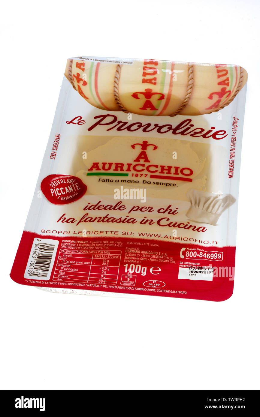 Italian Provolone Cheese 100g Stock Photo - Alamy