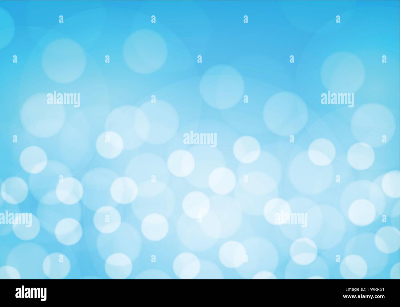 Abstract blue bokeh light luxury background vector illustration. Stock Vector