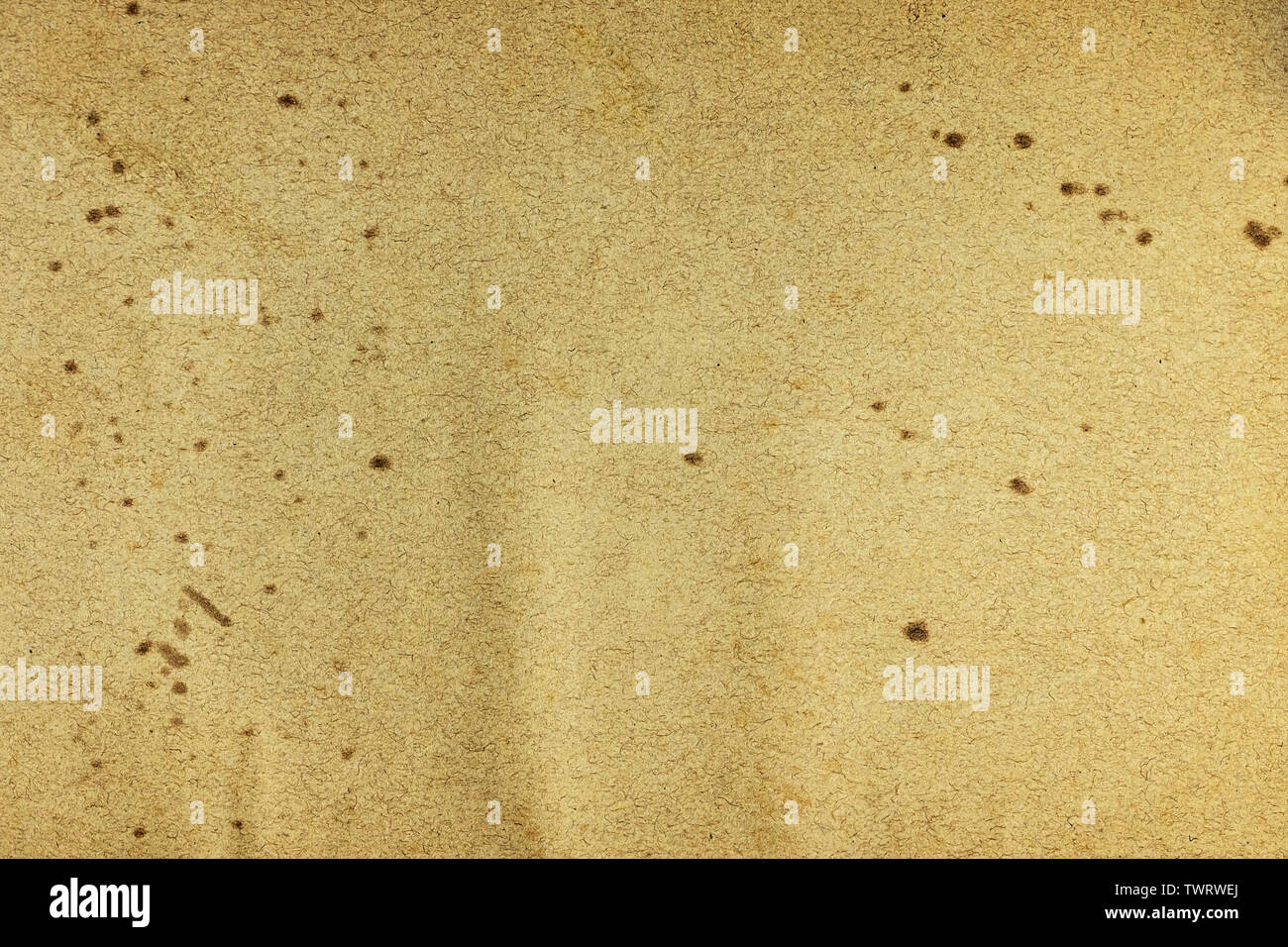 texture background old stained paper ocher colored Stock Photo
