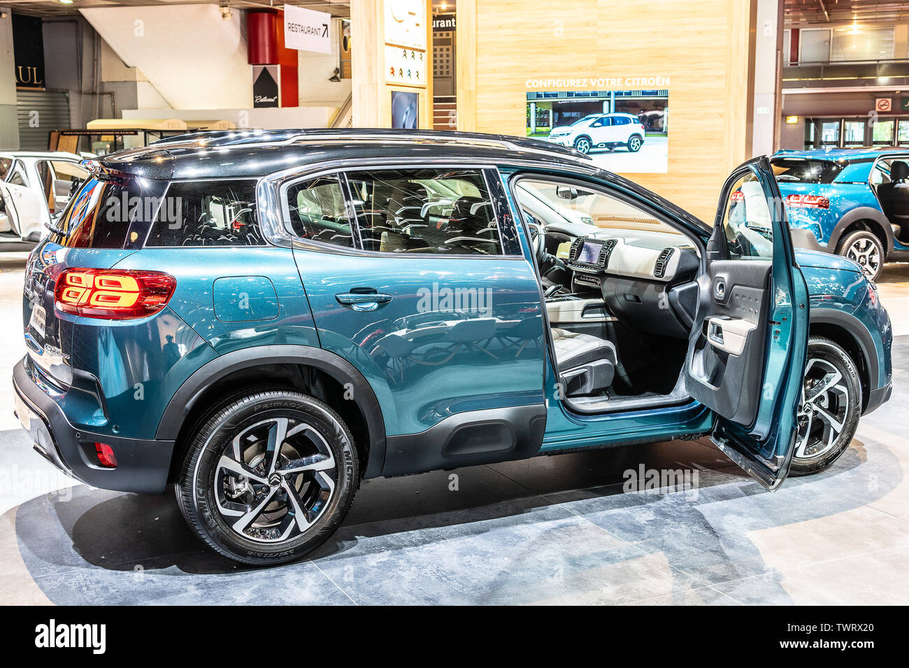 Paris, France, October 09, 2018: all new Citroen C5 Aircross SUV at Mondial  Paris Motor Show, car produced by French car manufacturer Citroen Stock  Photo - Alamy