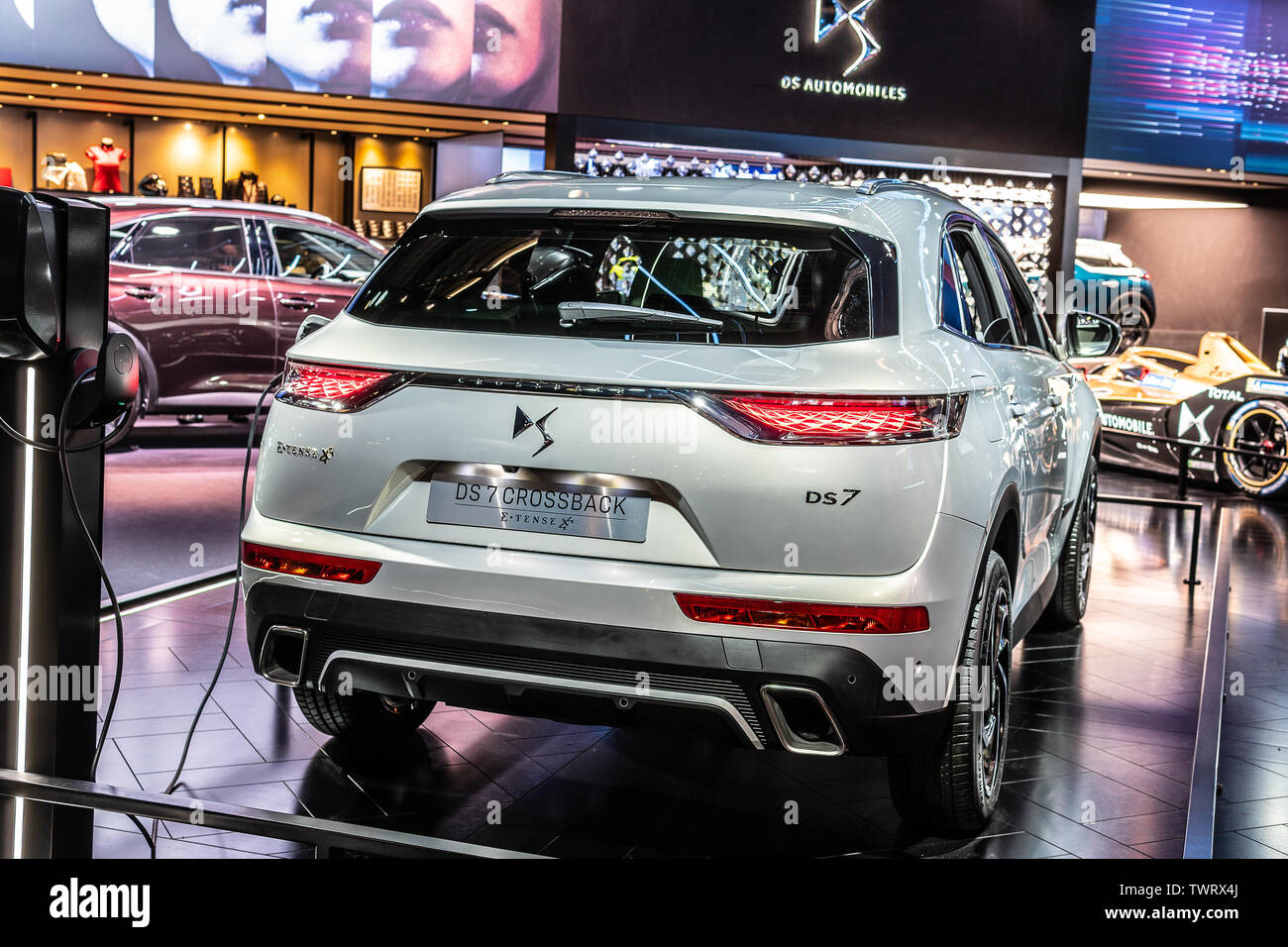 Car tuning exhibition in Saint-Christole-les-Ales in the French department  of Gard Stock Photo - Alamy