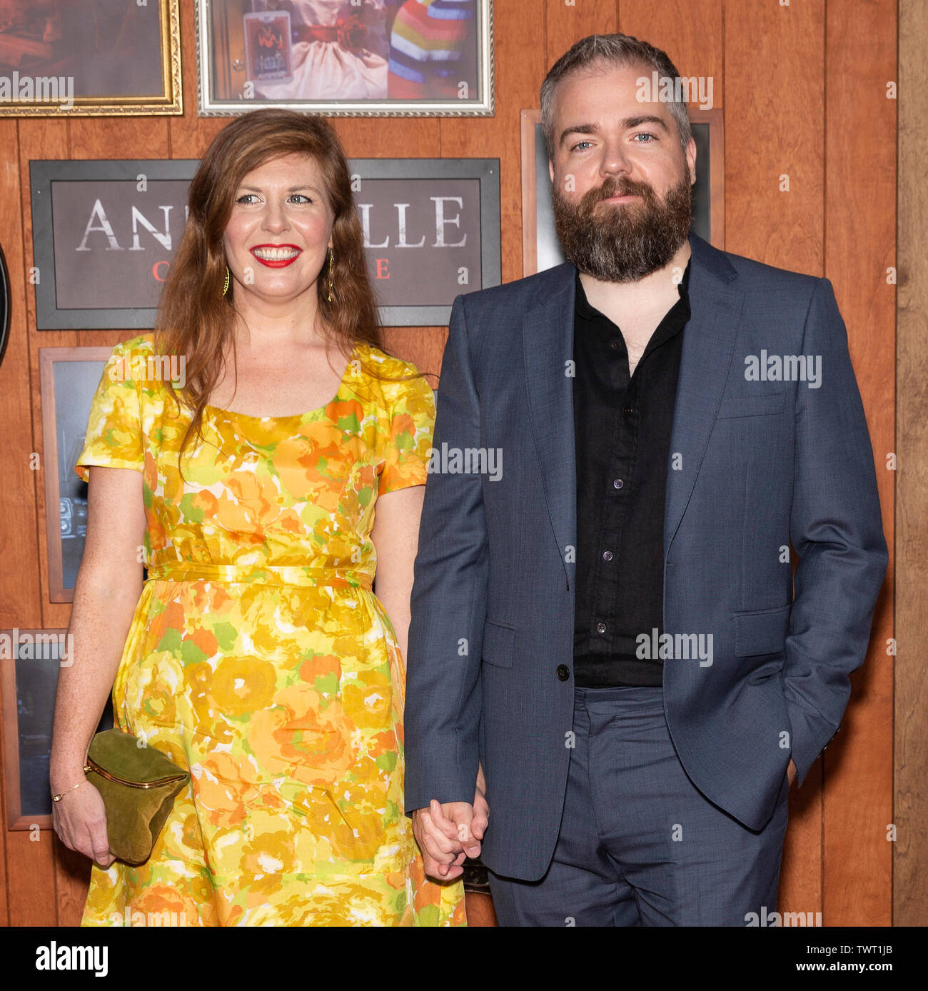 Westwood, CA - June 20, 2019: Lotta Losten and David Sandberg attend the Premiere Of Warner Bros' 'Annabelle Comes Home' held at Regency Village Theat Stock Photo