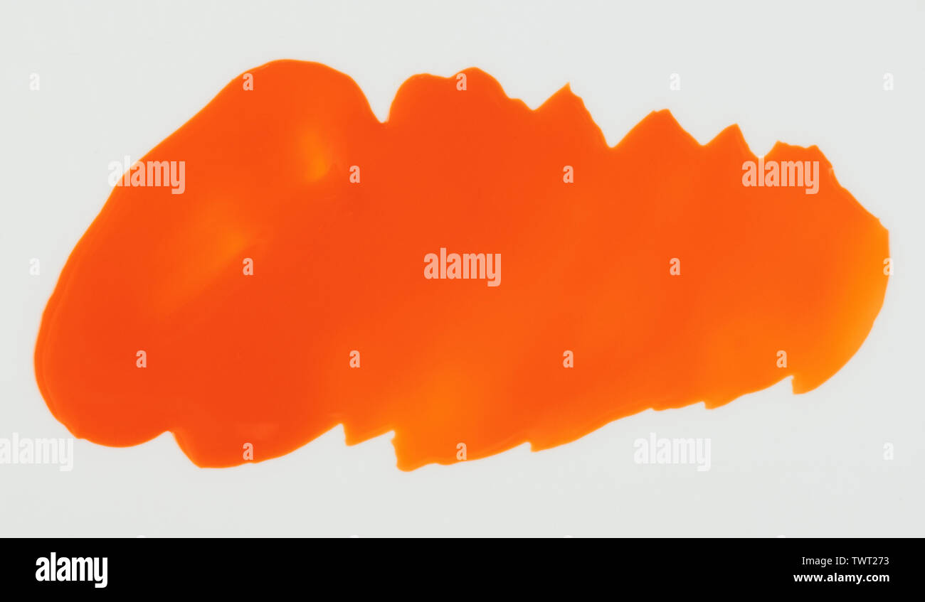 Paint brush stroke orange hi-res stock photography and images - Alamy