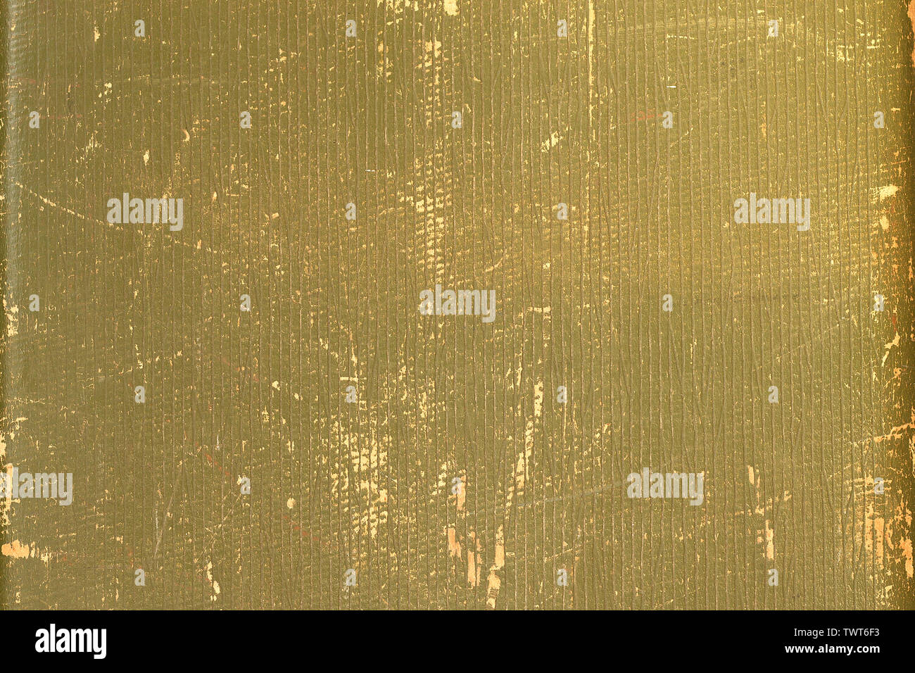 Old shabby green background with a golden shade, grid pattern, scratches.  Vintage canvas texture of old book cover Stock Photo - Alamy