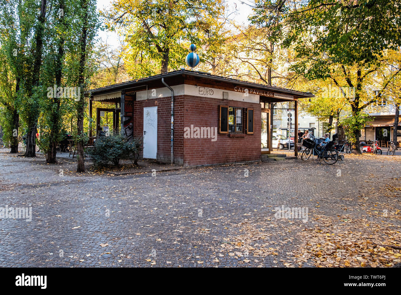 The Cafe Pavilion Is A Small Coffee Shop Offering Employment To Delinquent Young People And Youth With Addiction Problems In Friedrichshain Berlin Stock Photo Alamy