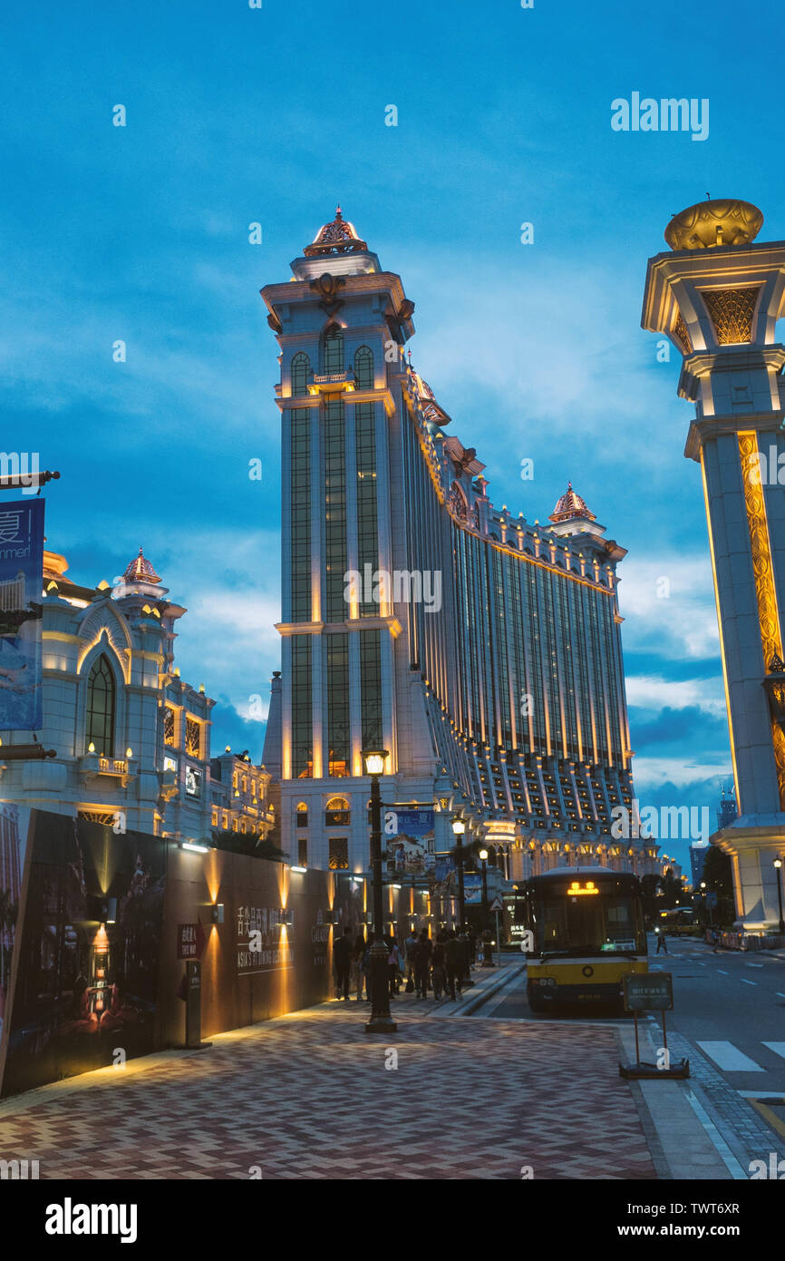 Galaxy Macau, the hotel resort and casino in Cotai strip, Taipa of Macau. Stock Photo