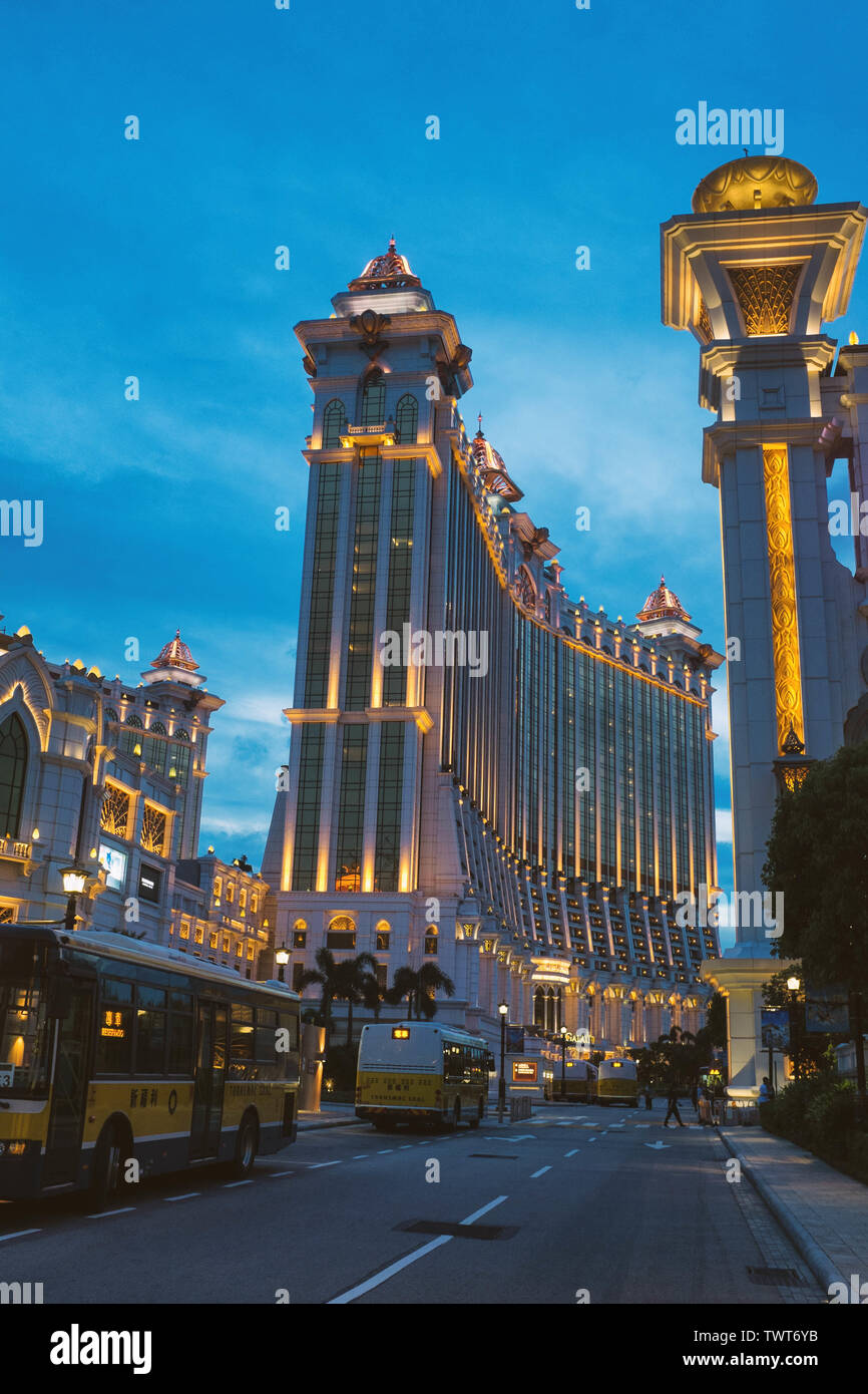 Galaxy Macau, the hotel resort and casino in Cotai strip, Taipa of Macau. Stock Photo