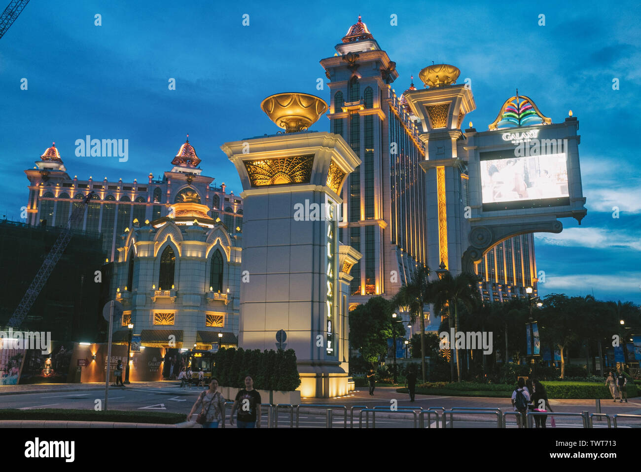 Galaxy Macau, the hotel resort and casino in Cotai strip, Taipa of Macau. Stock Photo