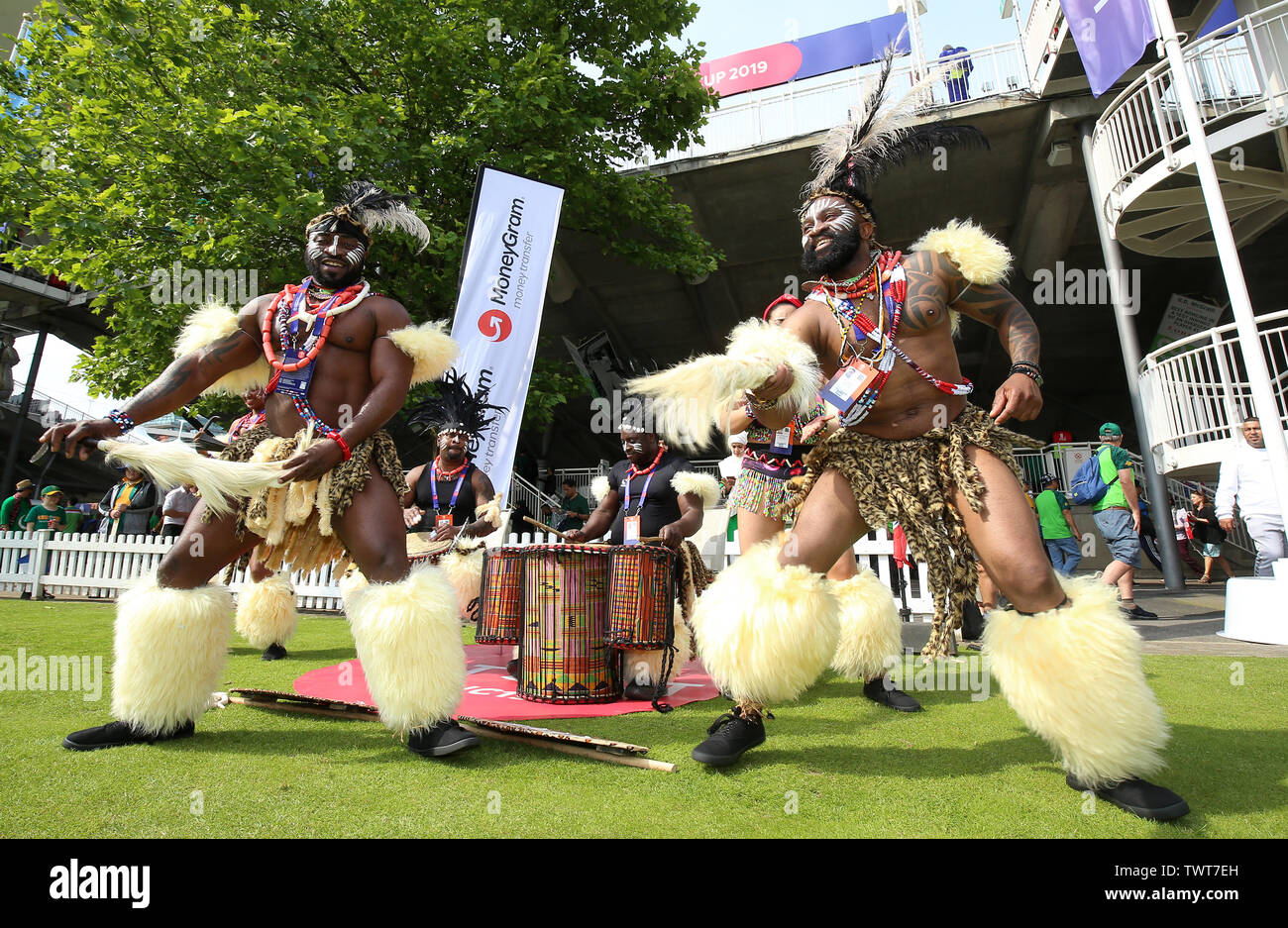 Prematch entertainment prior to the ICC Cricket World Cup group stage