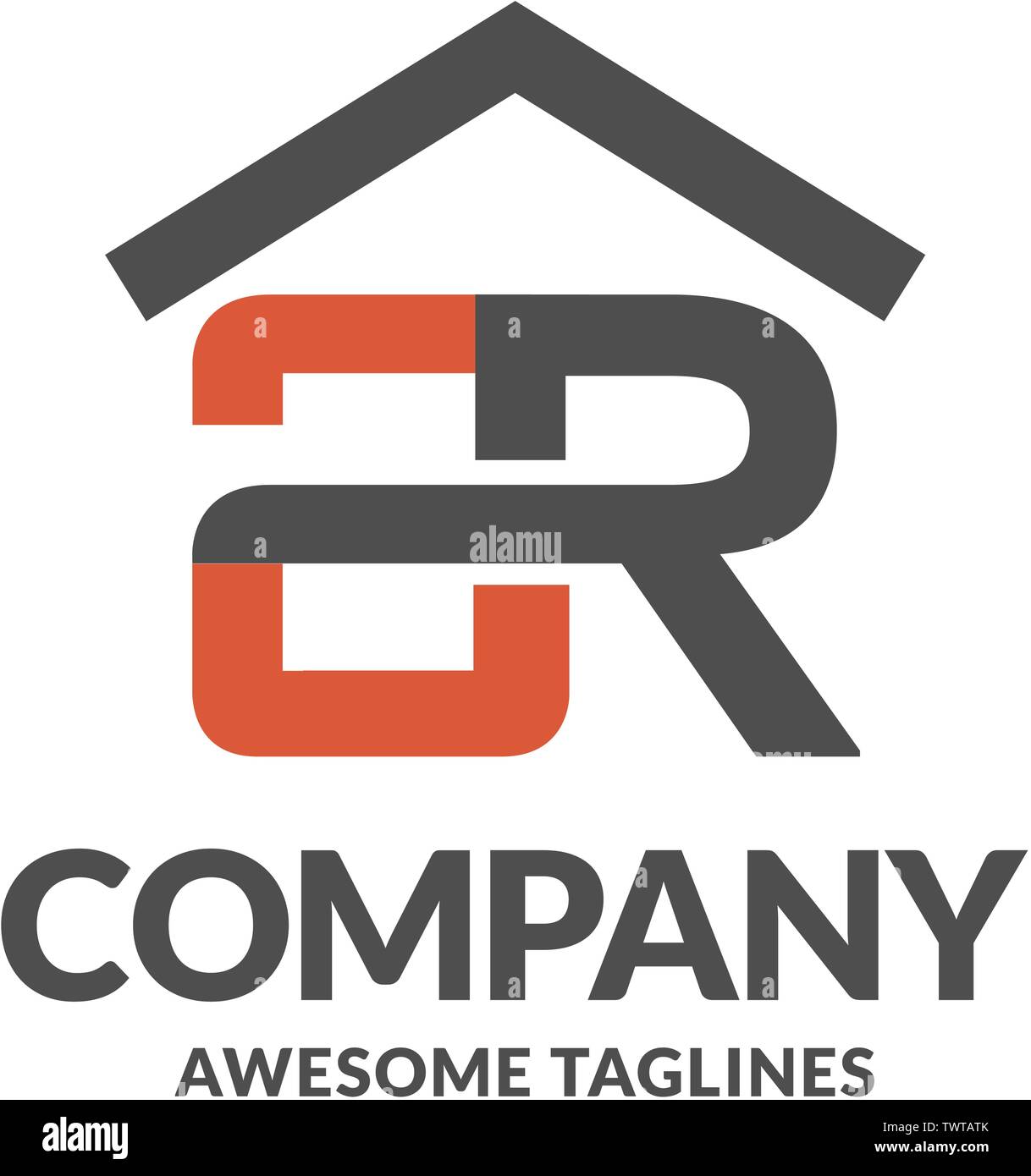 creative letter a and r with roofing on top logo vector concept element ...