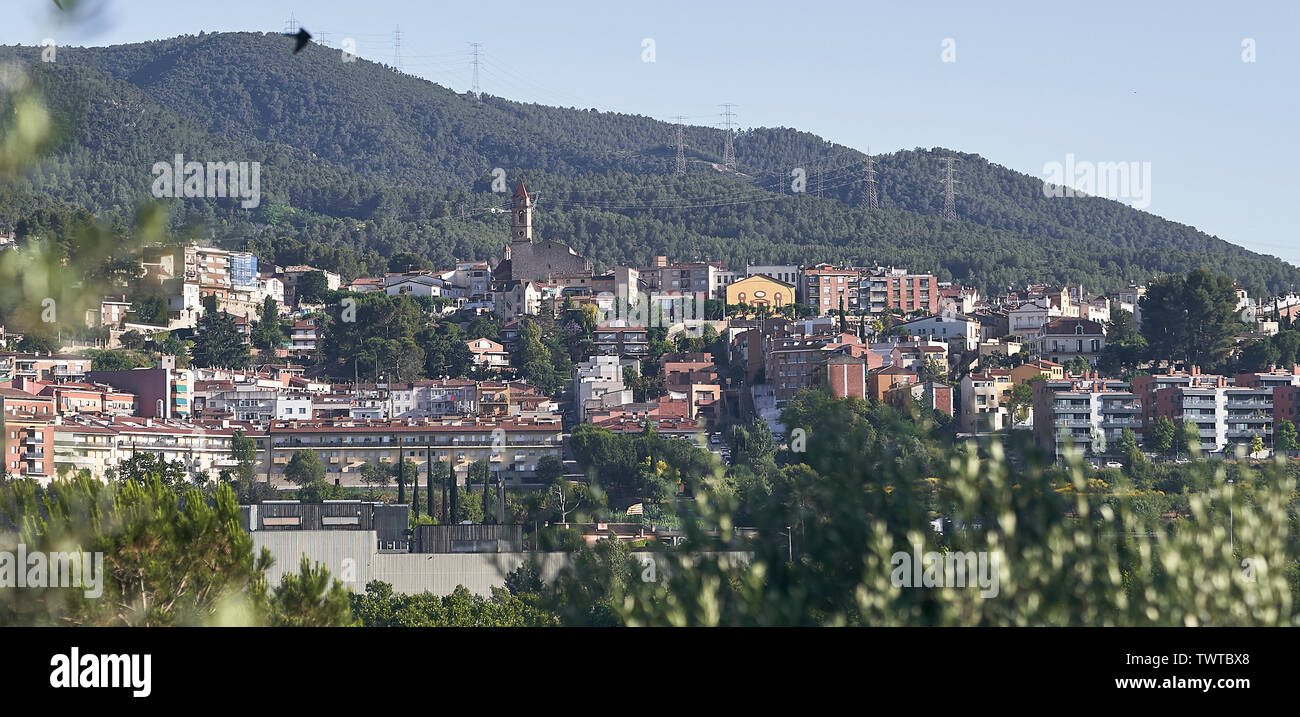 View of Gelida , Catalonia, Spain Stock Photo