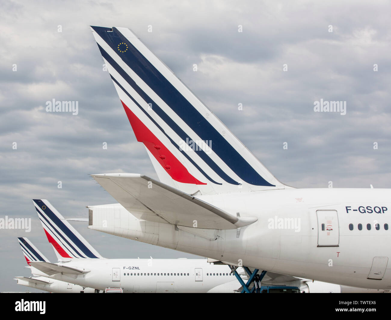 AIR FRANCE PLANES AT ORLY AIRPORT Stock Photo Alamy