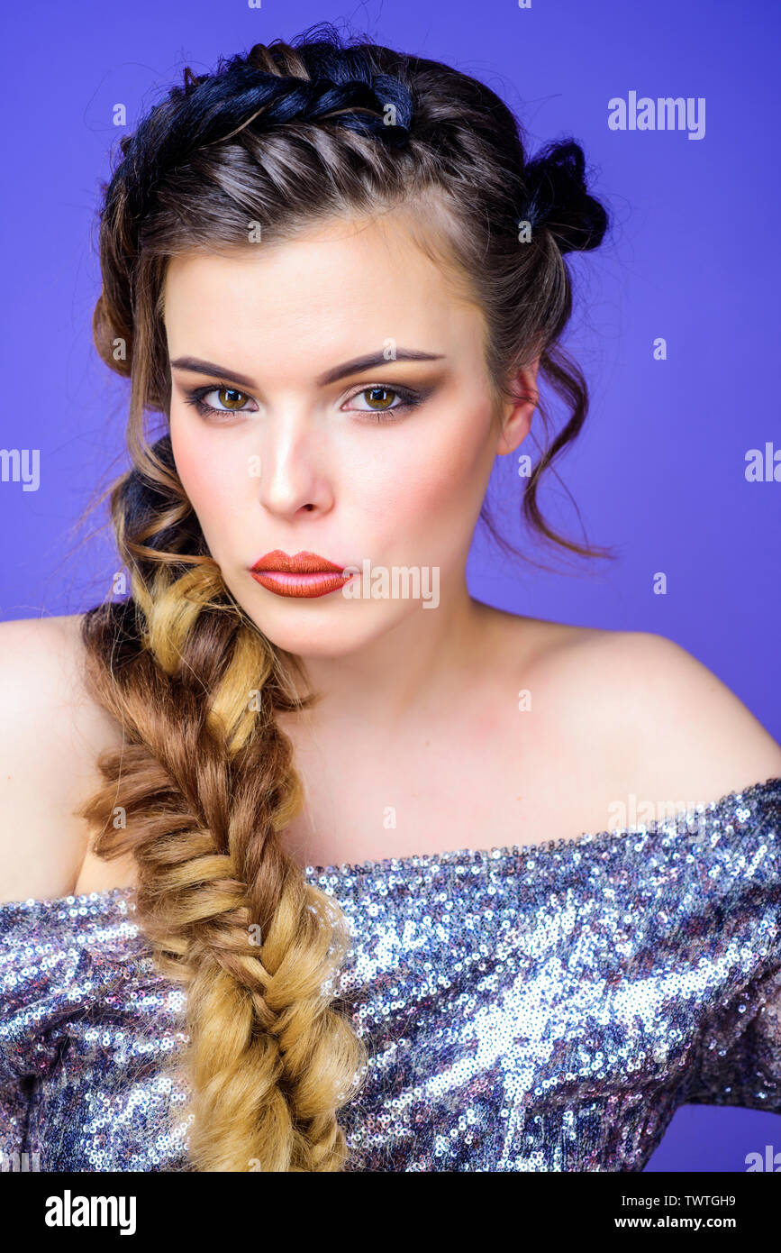 French Plait Braid Stock Photos French Plait Braid Stock Images