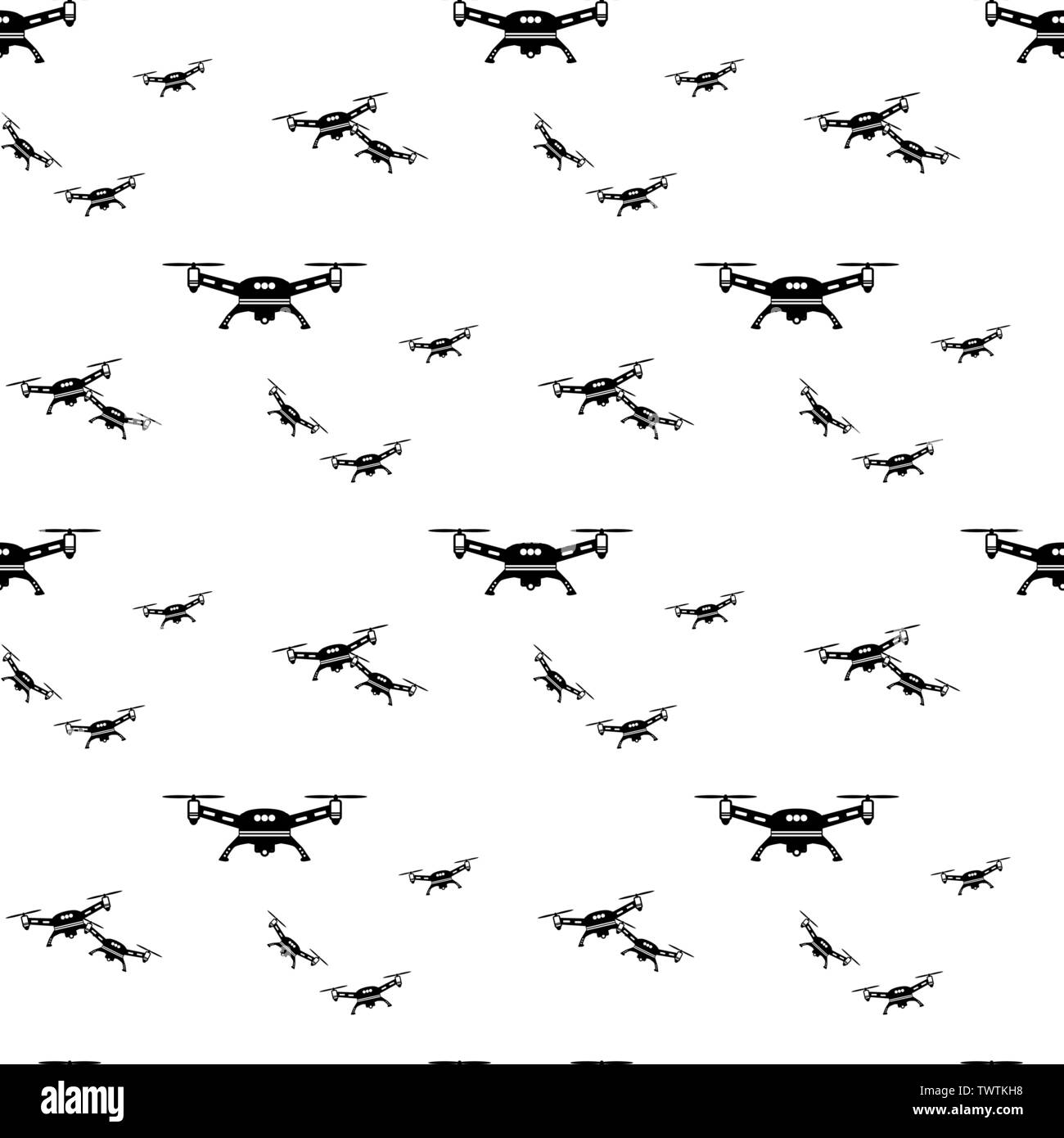 Photo drone pattern seamless vector repeat geometric for any web design Stock Vector