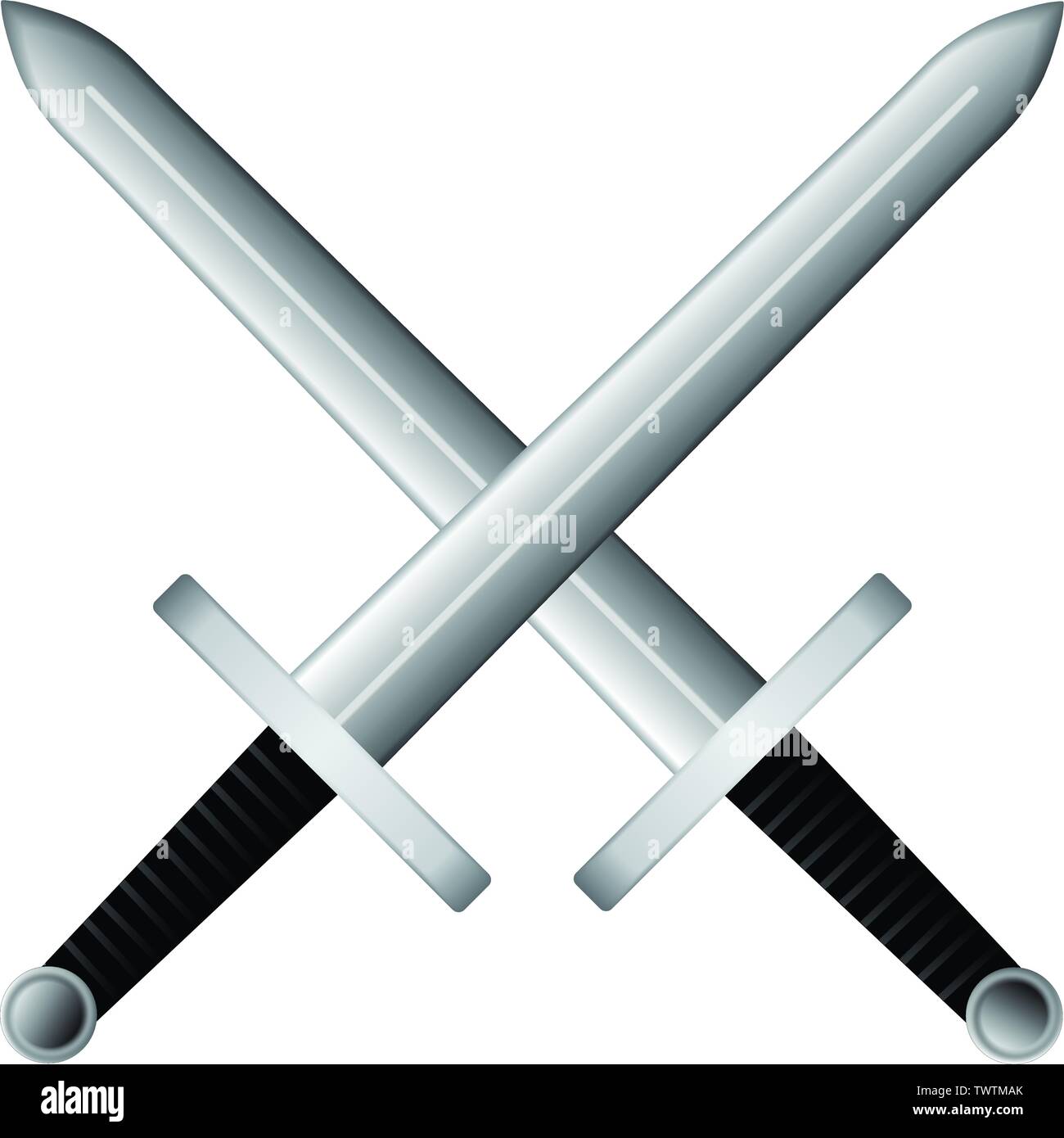 Cartoon Crossed Swords Isolated On White Background, Conflict, Medieval,  Culture Background Image And Wallpaper for Free Download