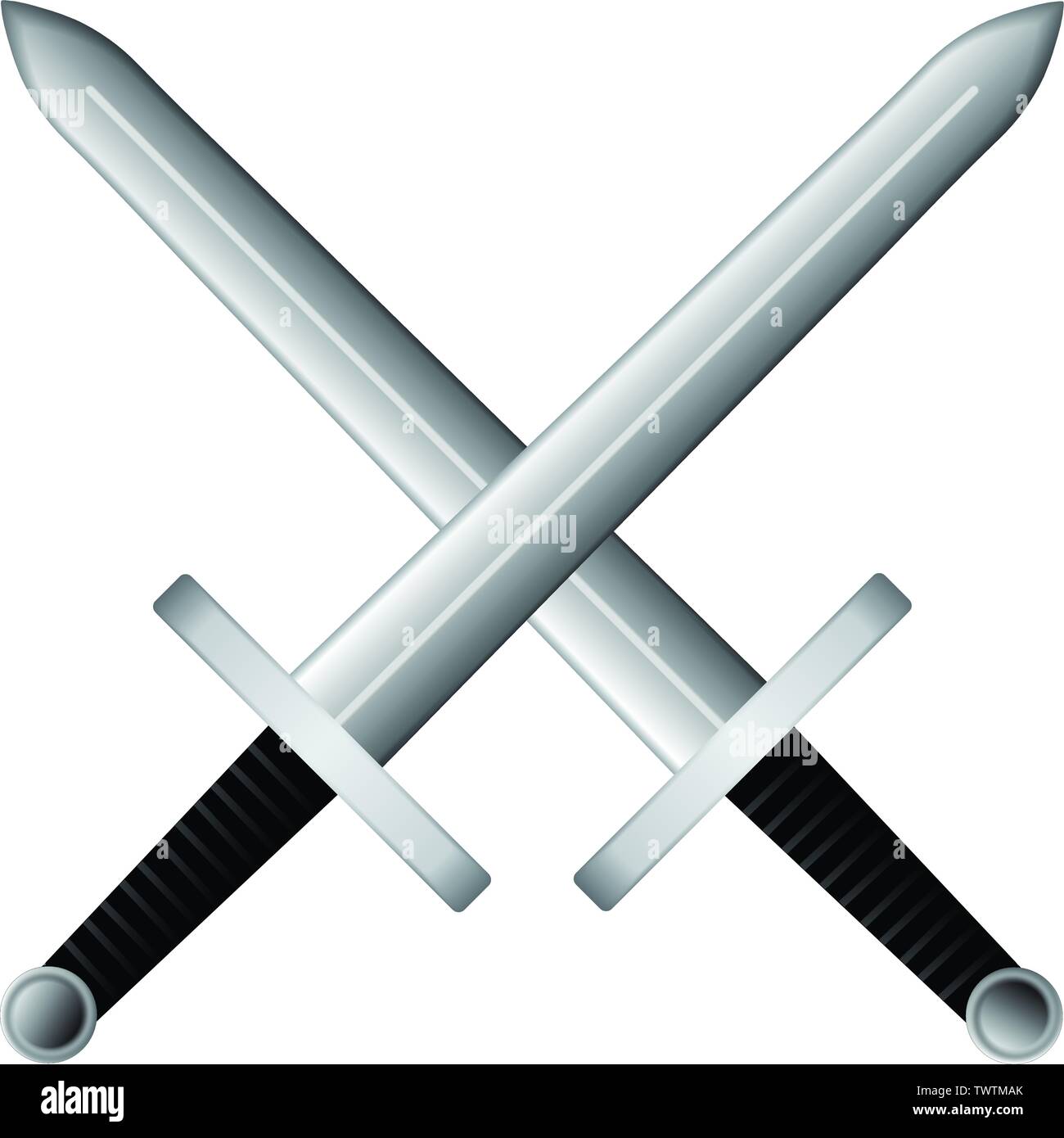 Crossed swords Cut Out Stock Images & Pictures - Alamy