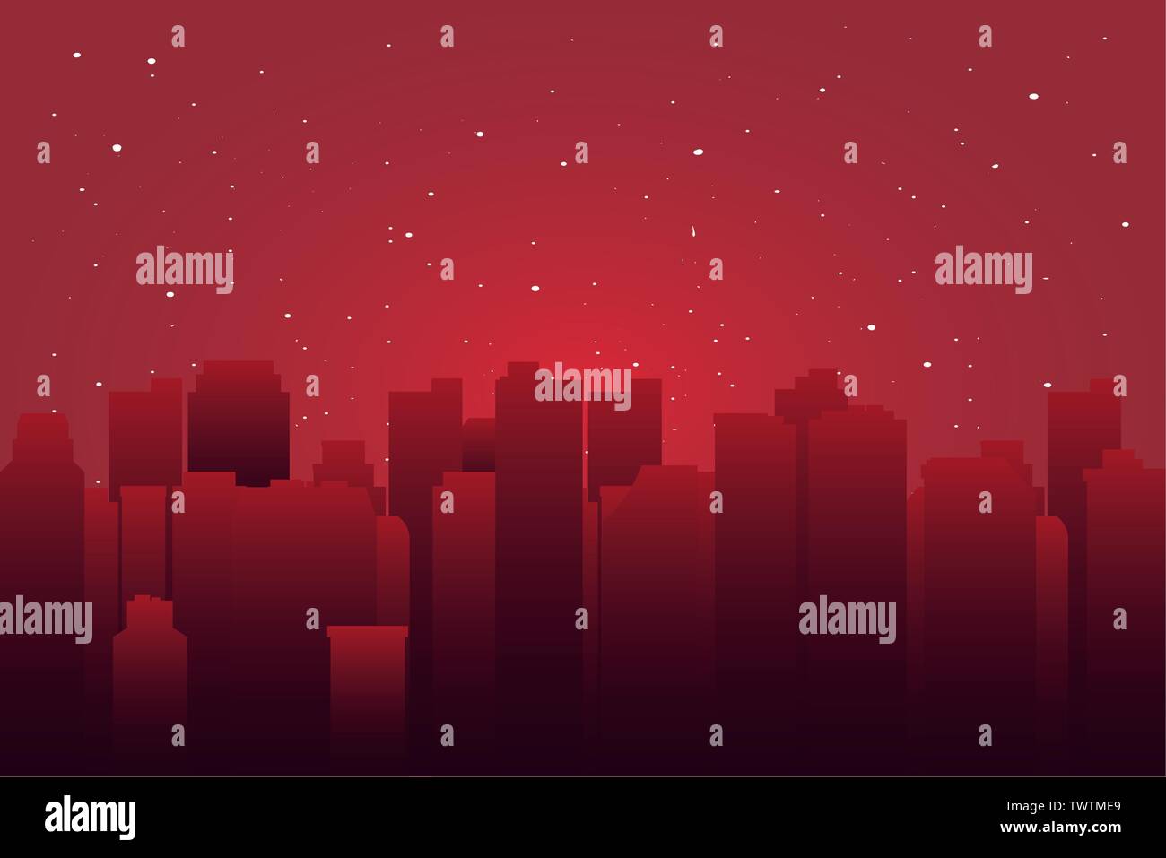 urban landscape with high skyscrapers vector illustration Stock Vector ...